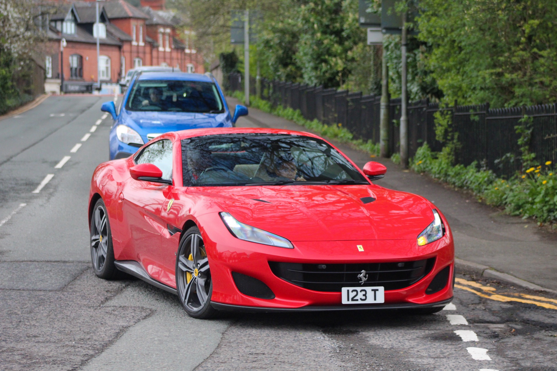 123 T spotted on Ferrari Portofino