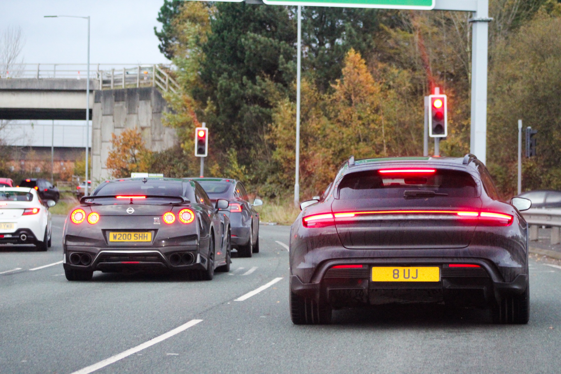 8 UJ spotted on Porsche Taycan