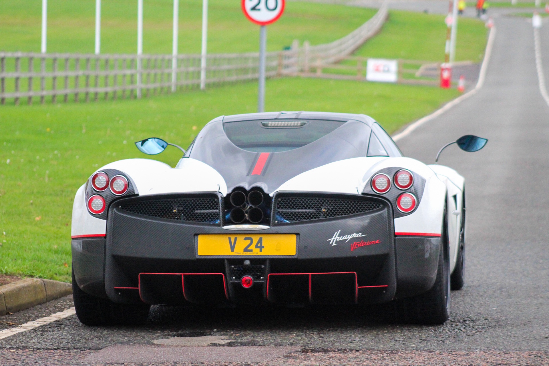 V 24 spotted on Pagani Huayra