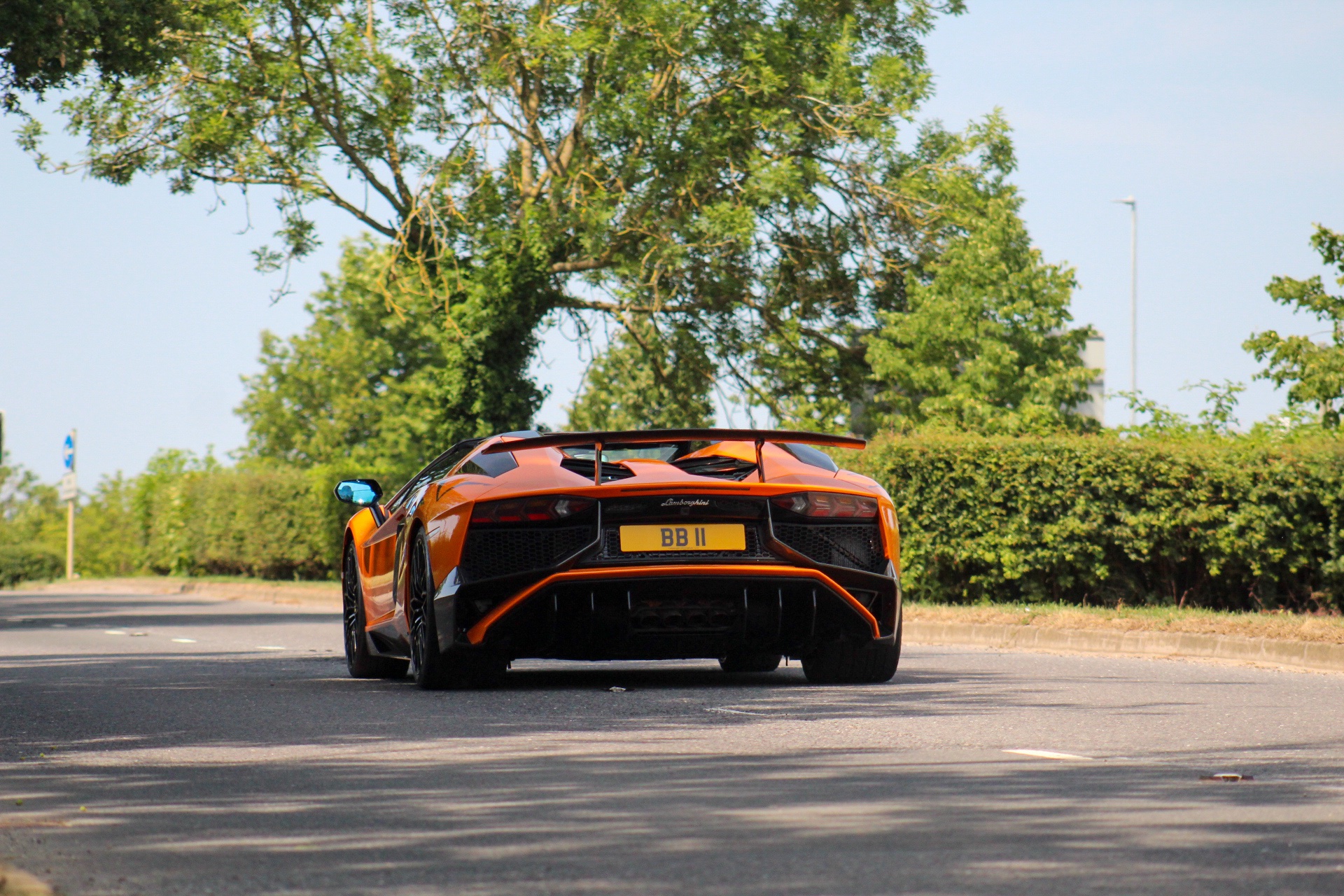 BB 11 spotted on Lamborghini Aventador