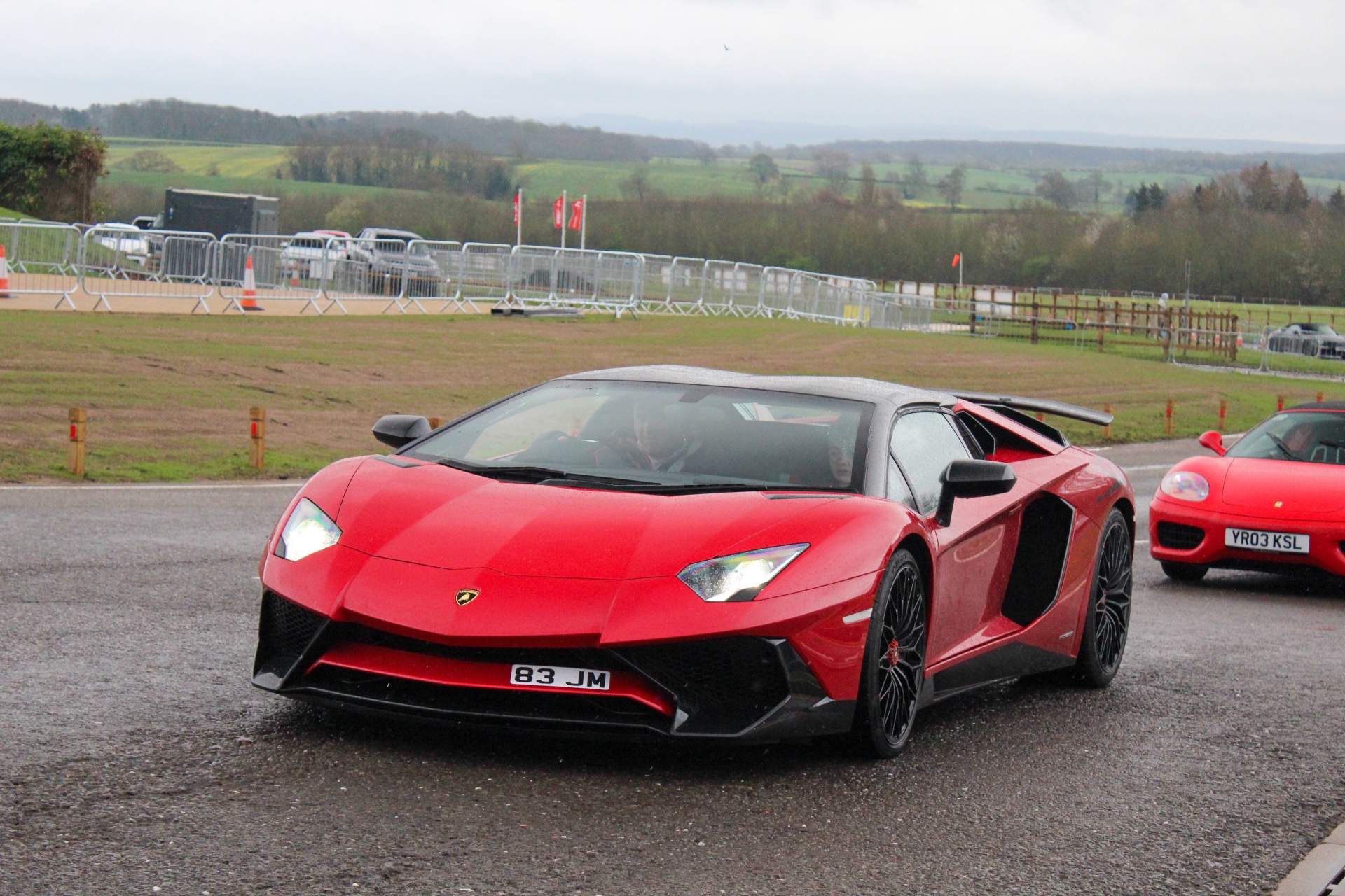 83 JM spotted on Lamborghini Aventador