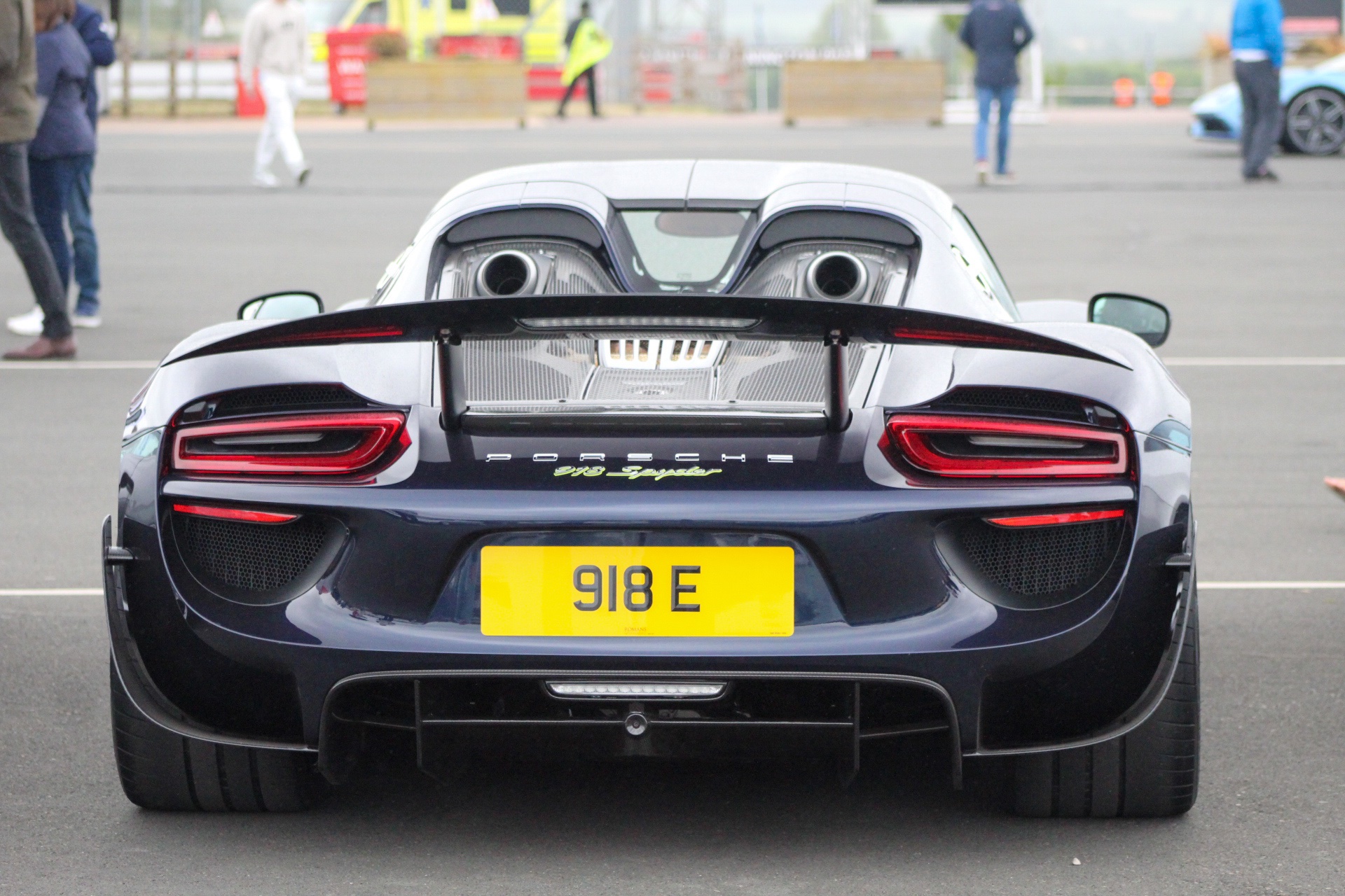 918 E spotted on Porsche 918 Spyder
