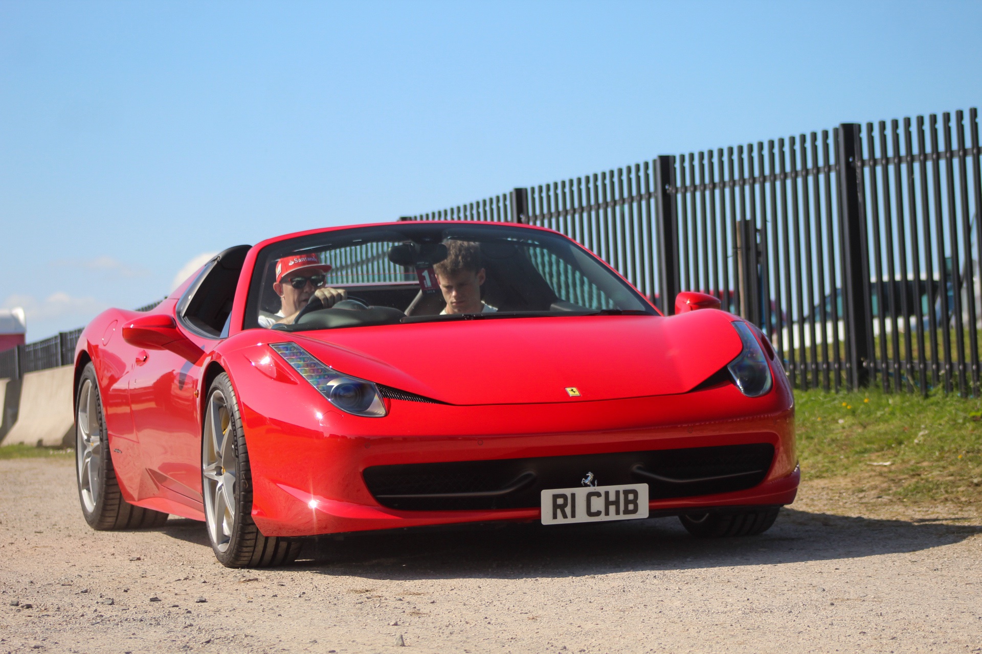 R1 CHB spotted on Ferrari 458