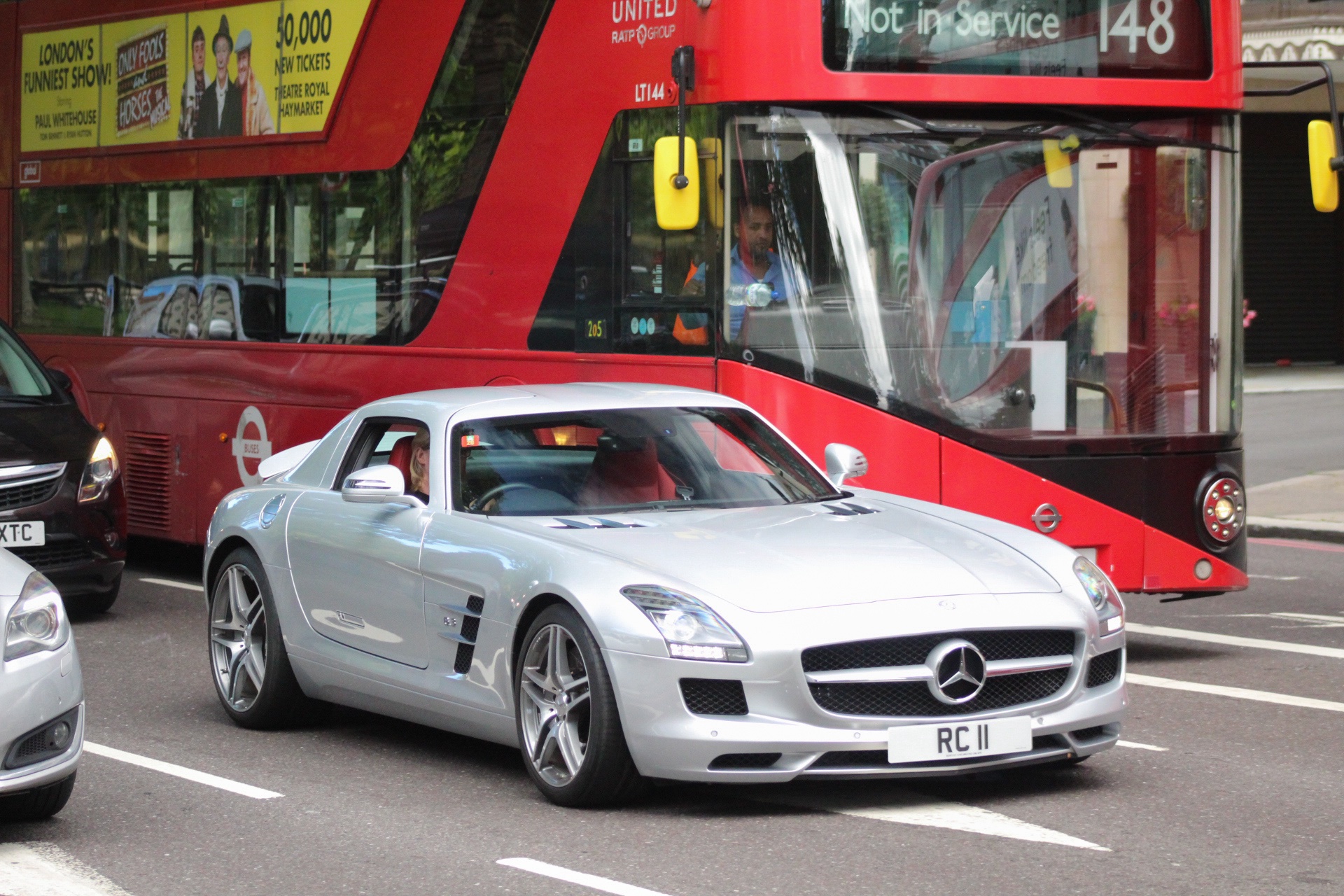 RC 11 spotted on Mercedes-Benz SLS AMG