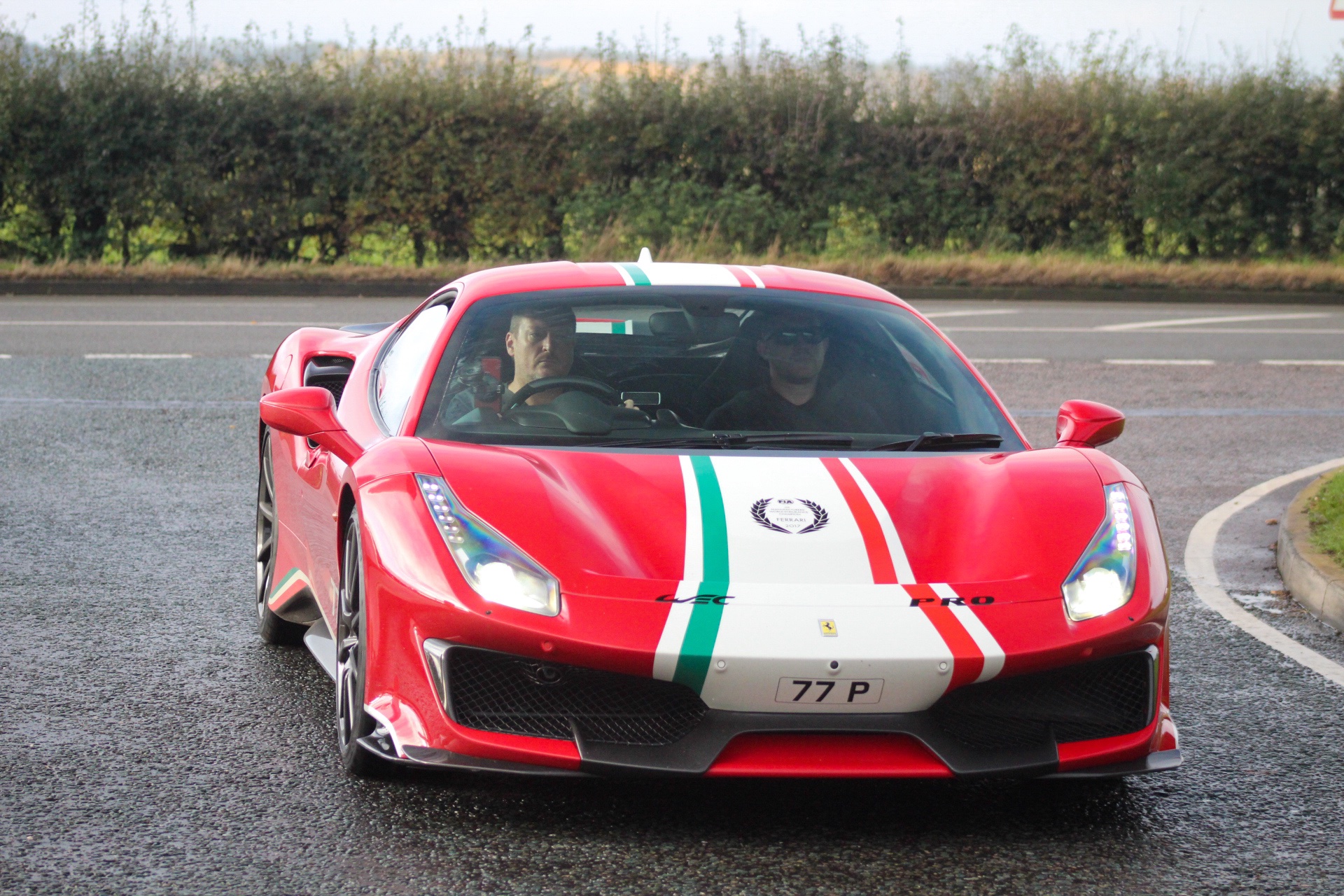 77 P spotted on Ferrari 488