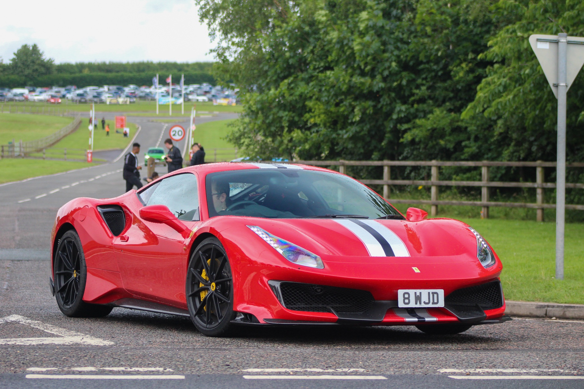8 WJD spotted on Ferrari 488 Pista