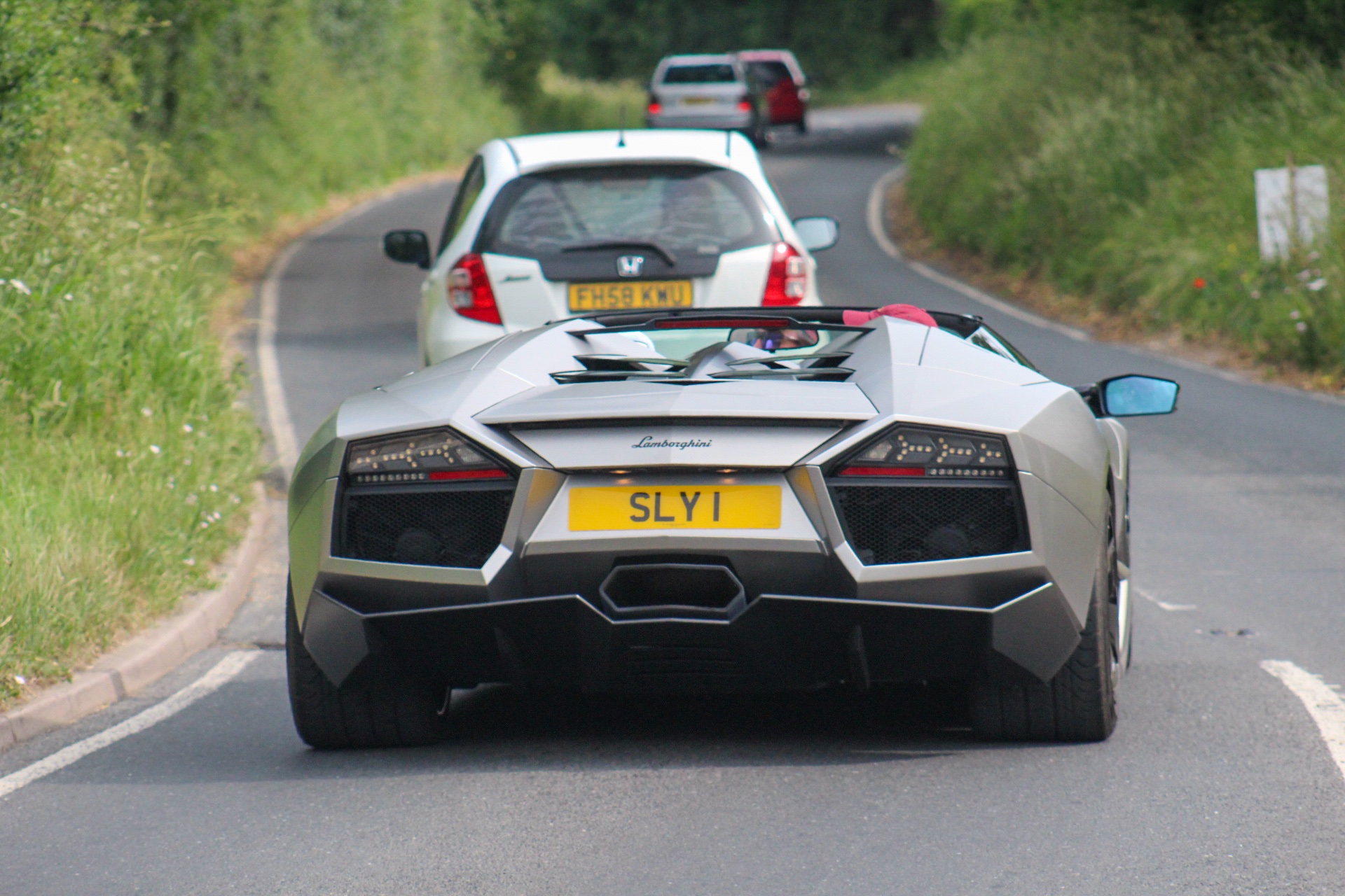 SLY 1 spotted on Lamborghini Reventon