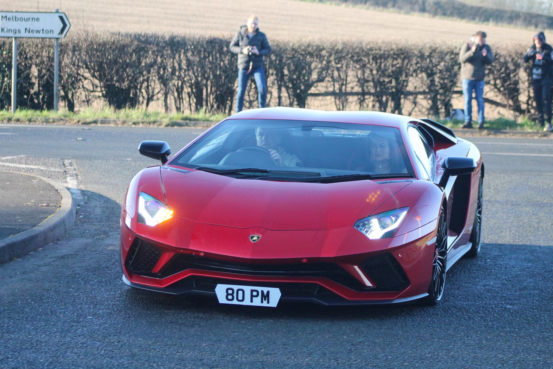 80 PM spotted on Lamborghini Aventador