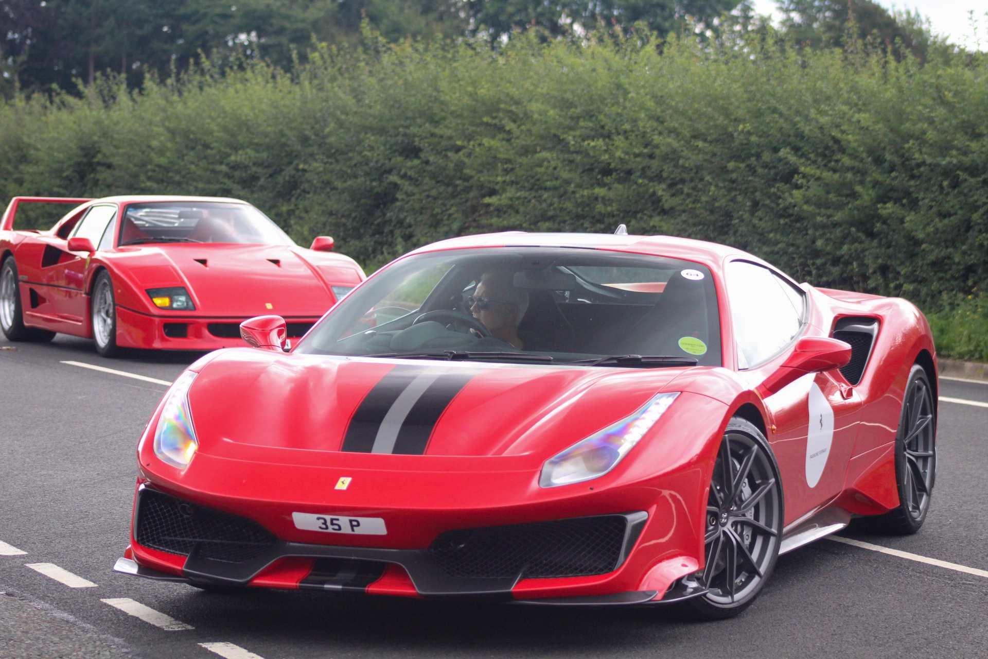 35 P spotted on Ferrari 488