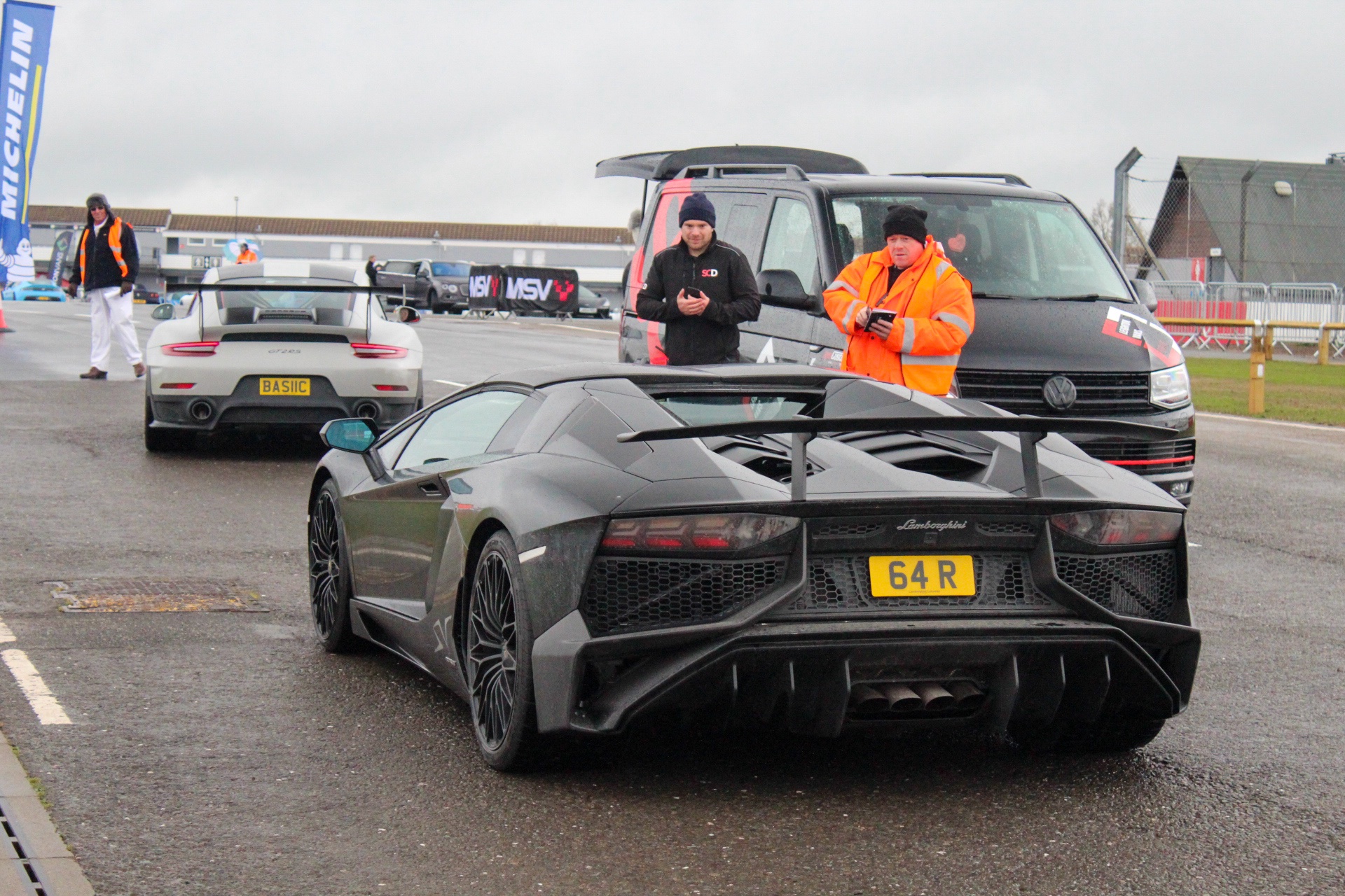 64 R spotted on Lamborghini Aventador