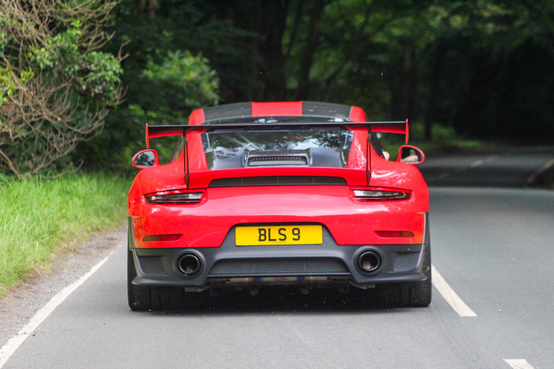 BLS 9 private number plate on a Porsche 911, spotted in Oulton Park