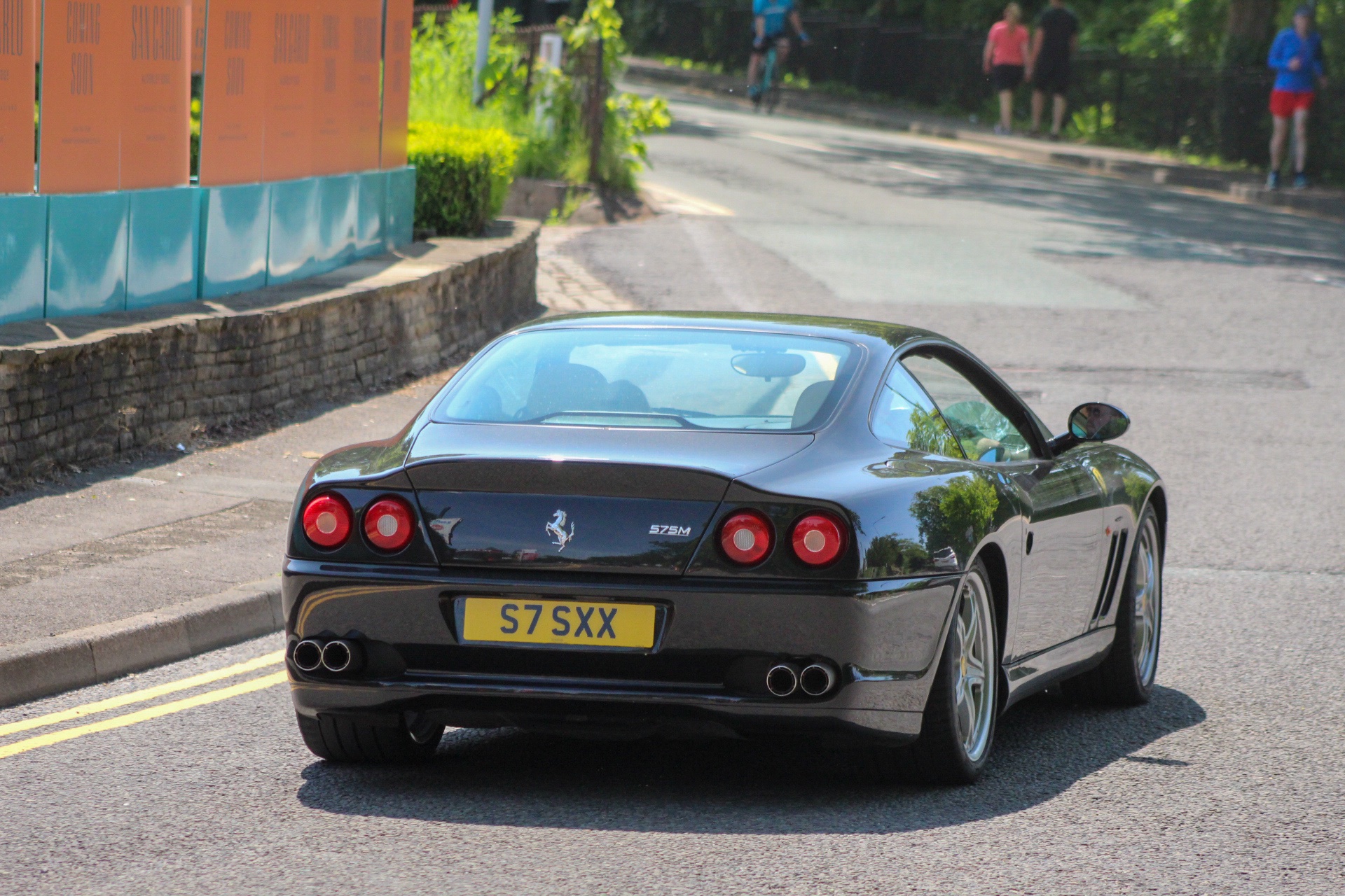 S7 SXX private number plate on a Ferrari 575M, spotted in Alderley Edge