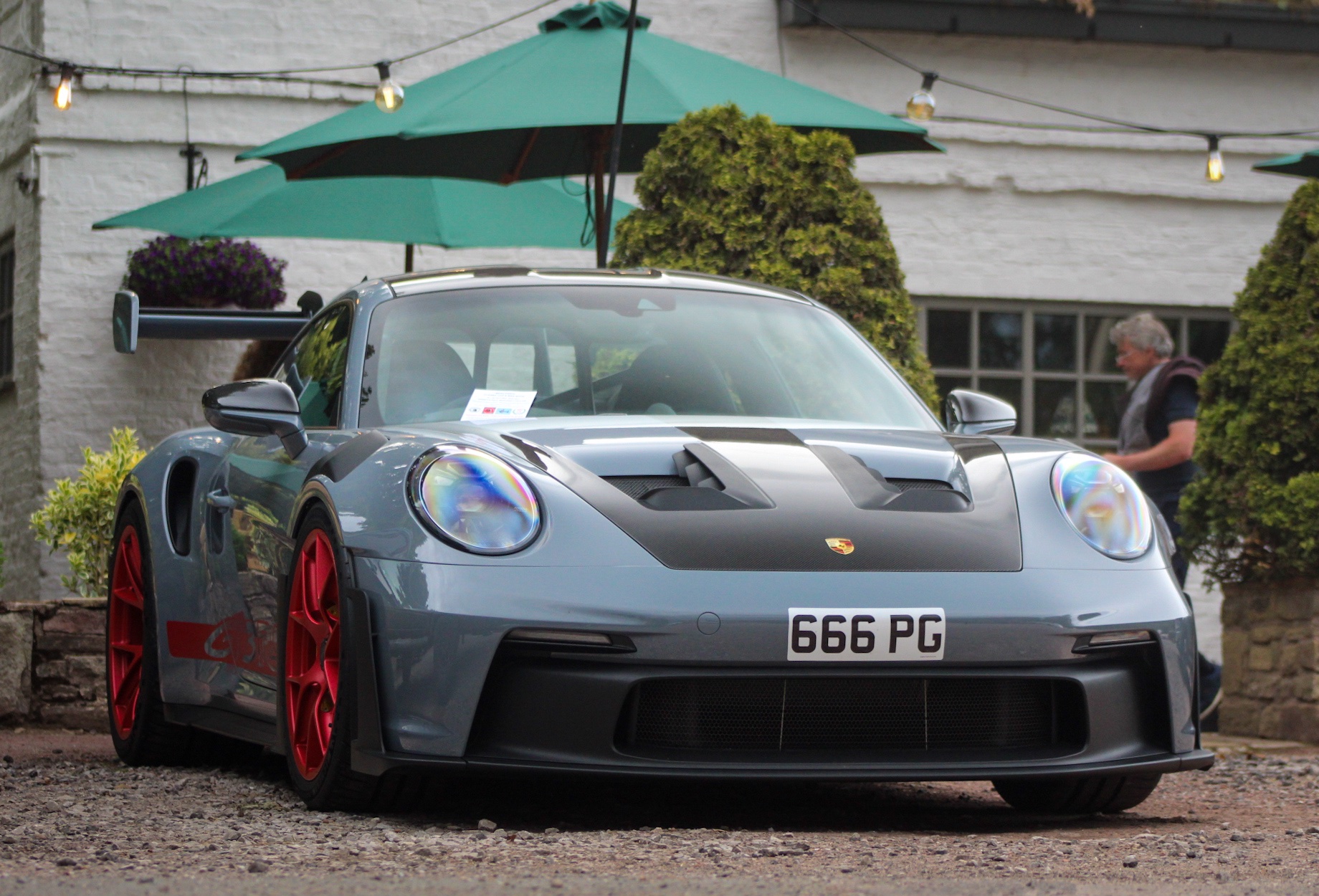 666 PG spotted on Porsche 911 GT3 RS