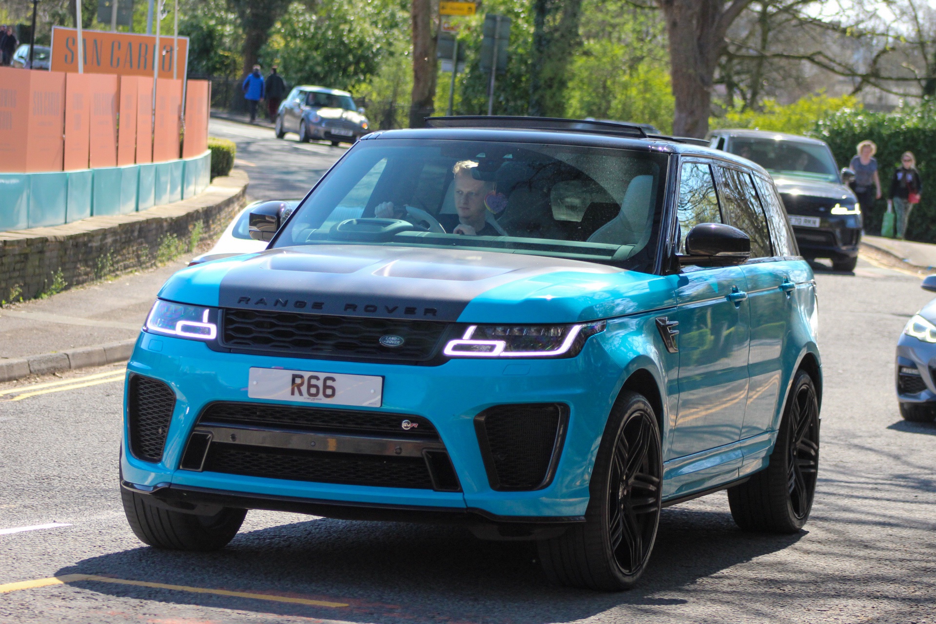 R 66 spotted on Land Rover Range Rover Sport SVR