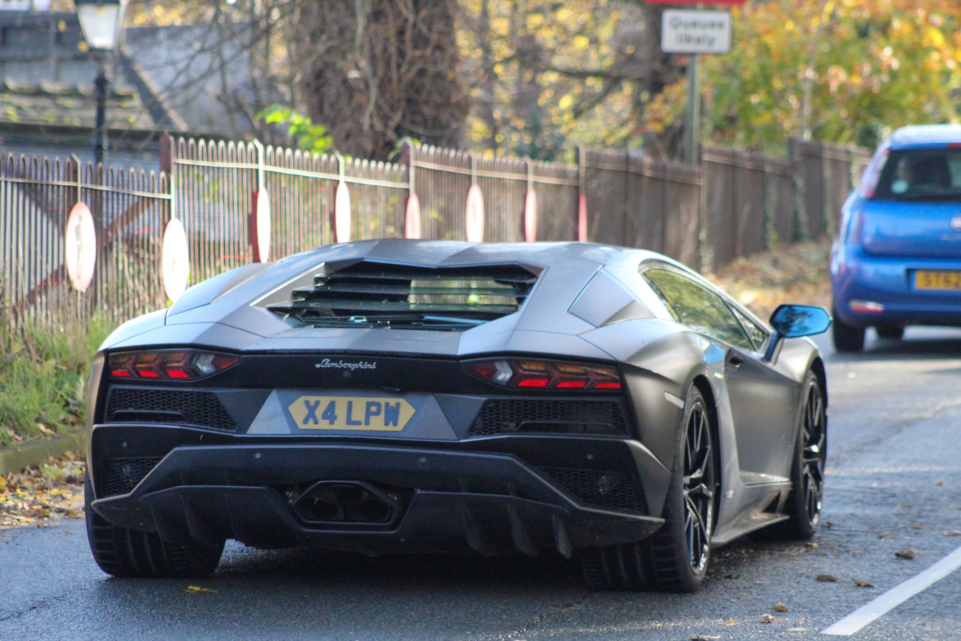 LEE 3D private number plate on a Lamborghini Aventador, spotted in Alderley Edge
