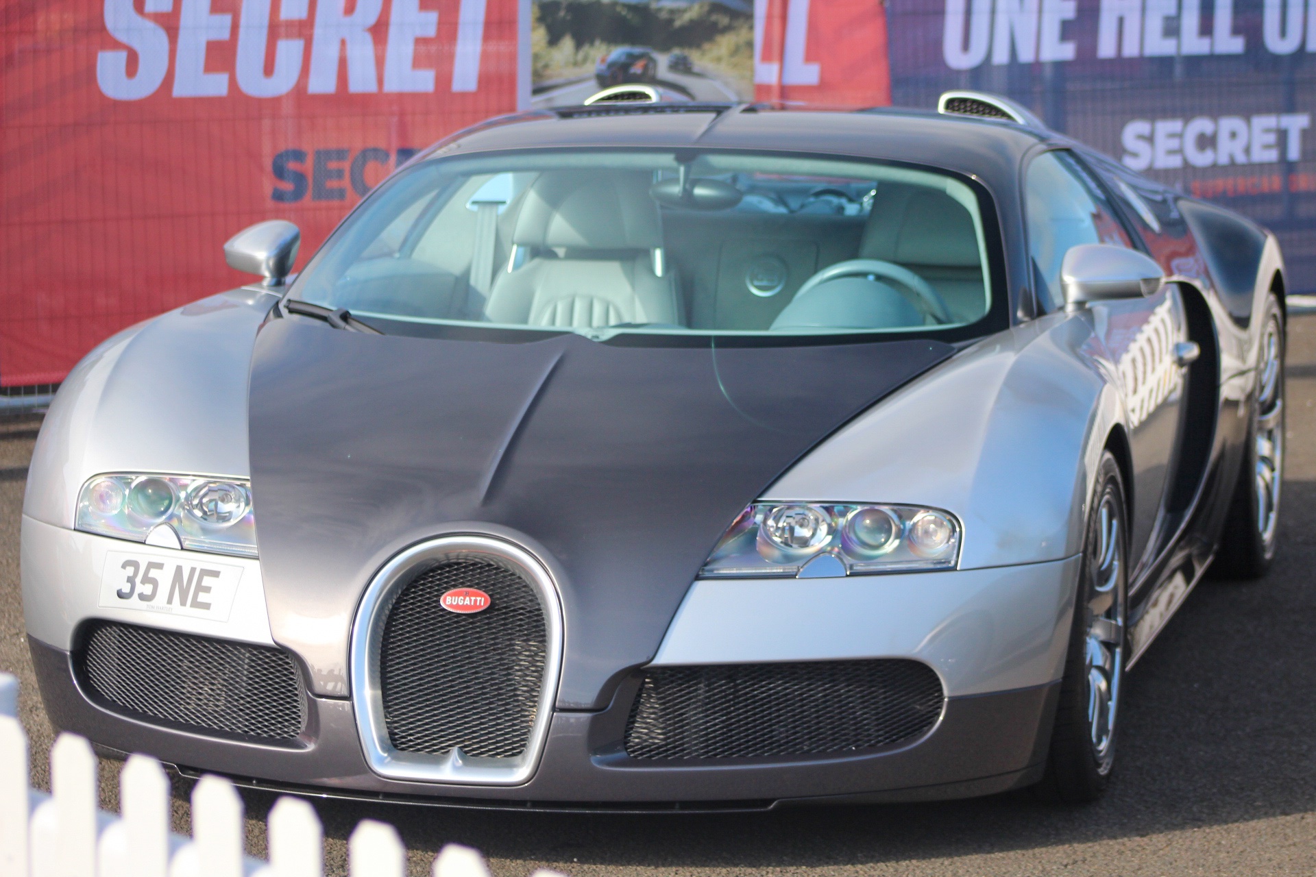 35 NE spotted on Bugatti Veyron