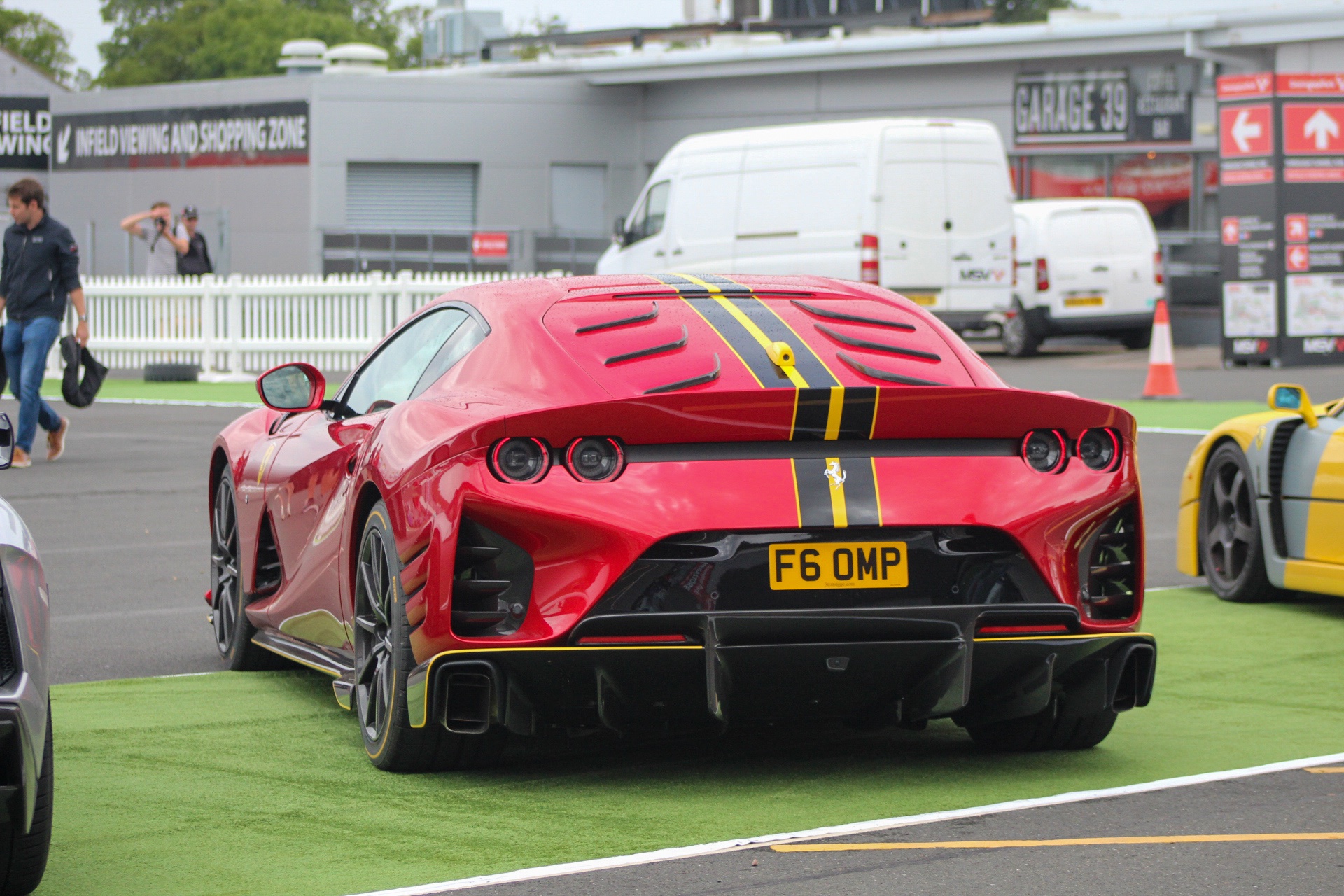 F6 OMP spotted on Ferrari 812 Competizione