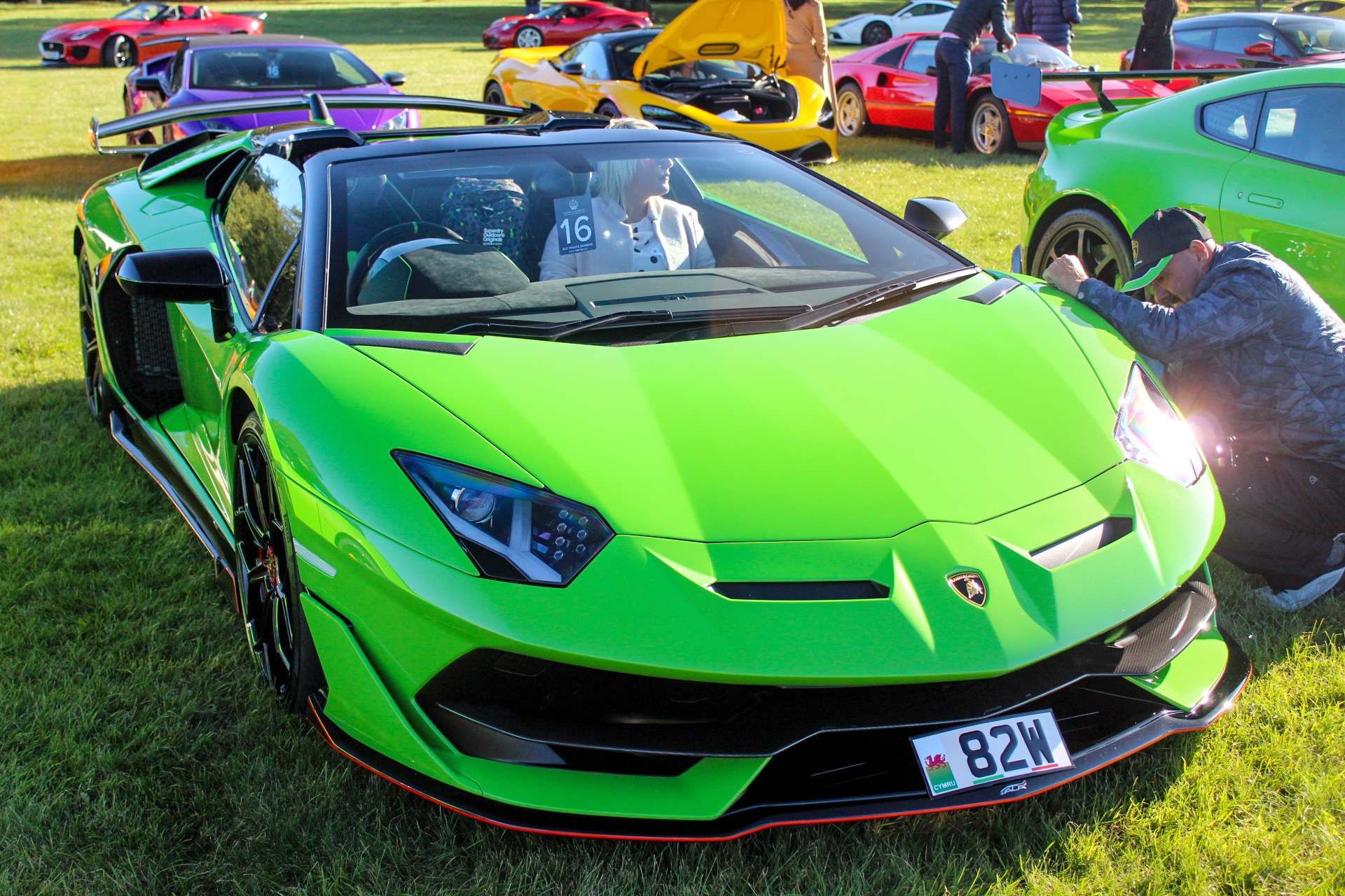 82 W spotted on Lamborghini Aventador