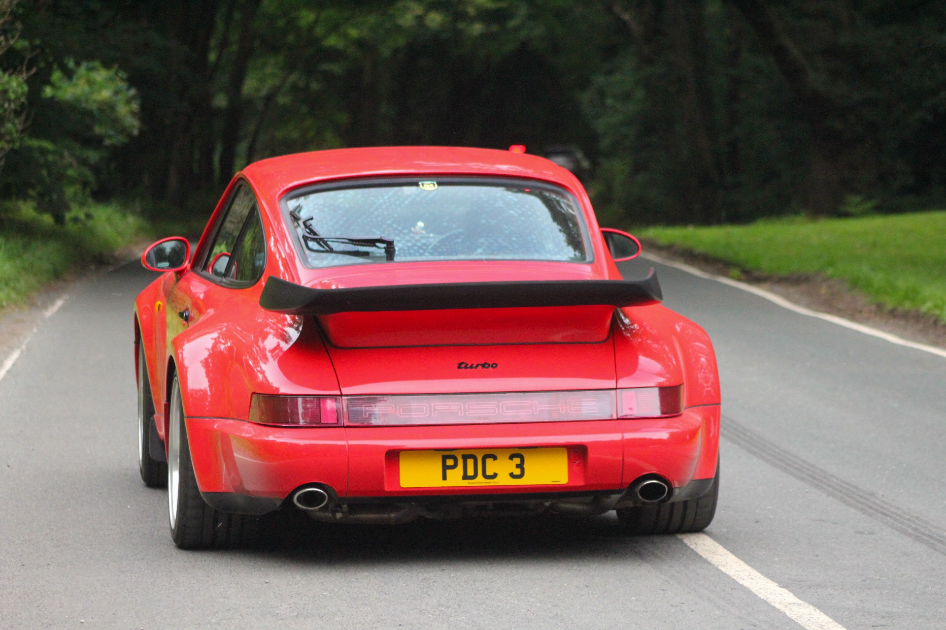 PDC 3 private number plate on a Porsche 911, spotted in Oulton Park