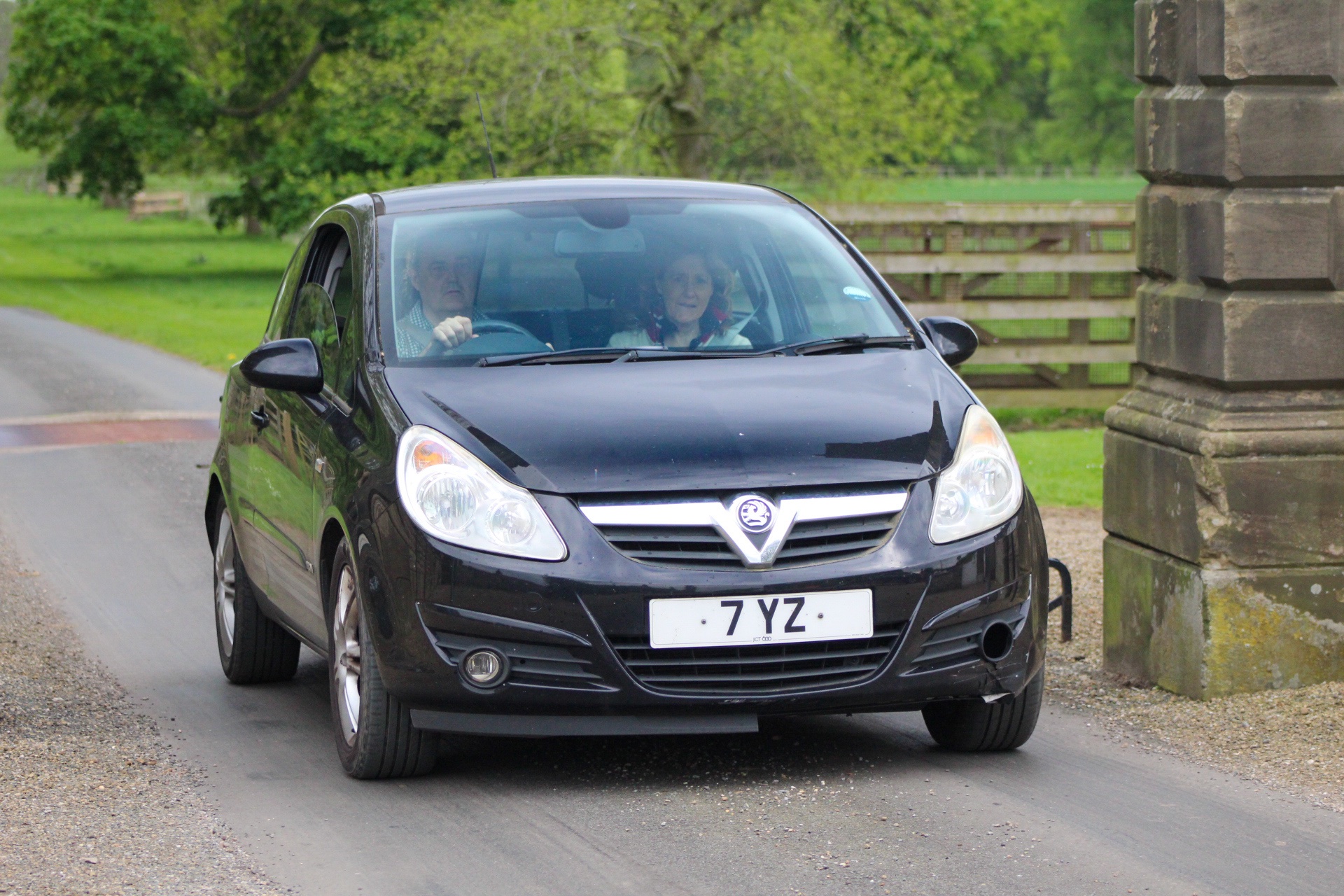 7 YZ spotted on Vauxhall Corsa