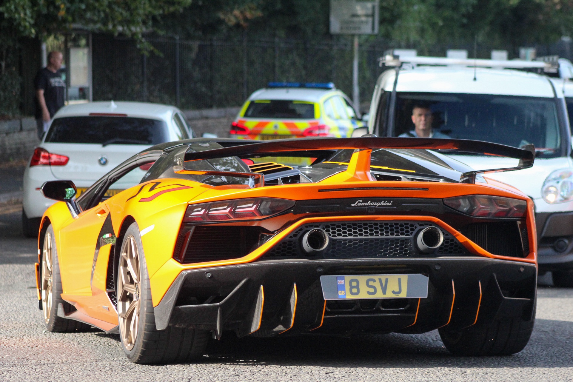 8 SVJ spotted on Lamborghini Aventador SVJ