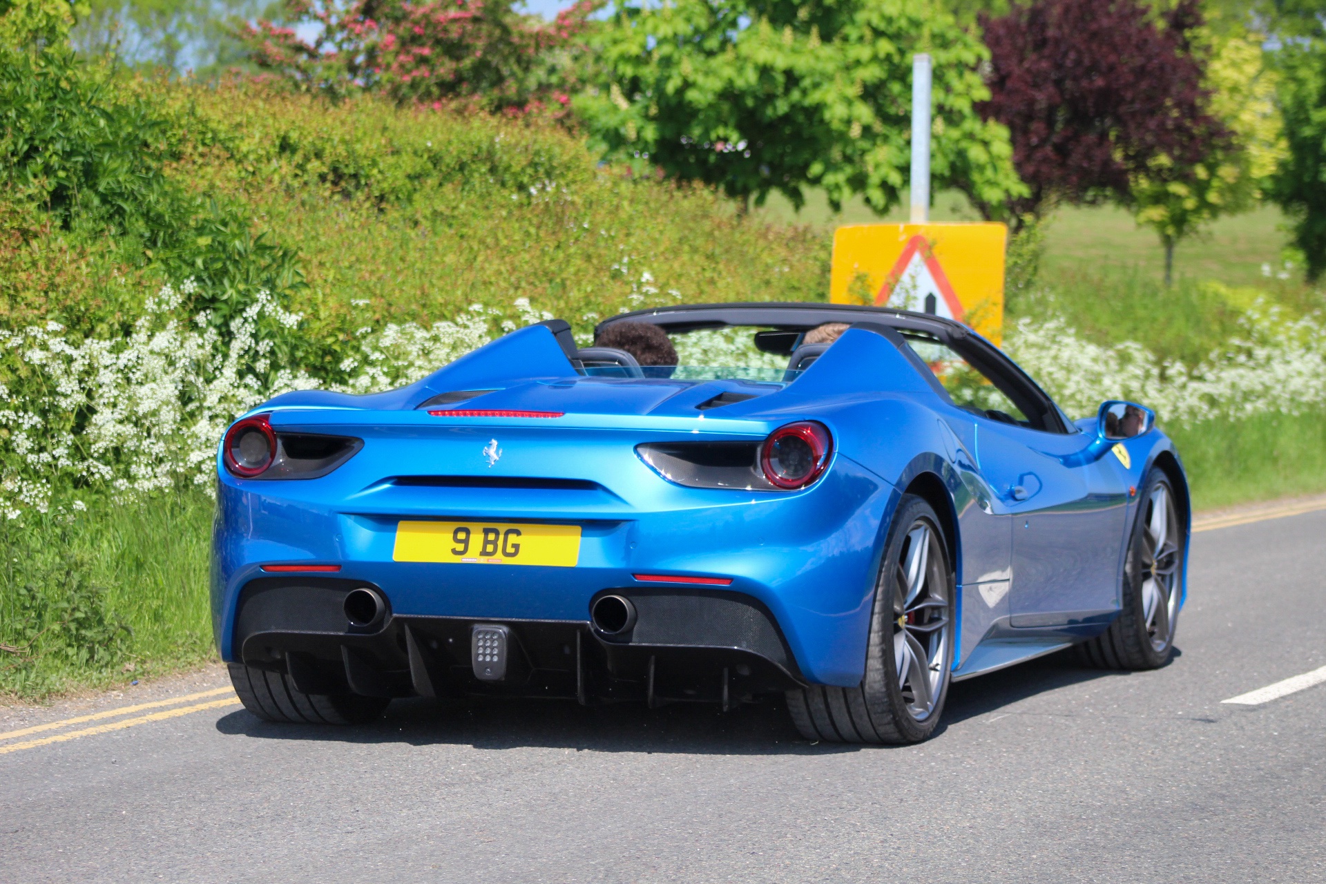 9 BG spotted on Ferrari 488 Spider