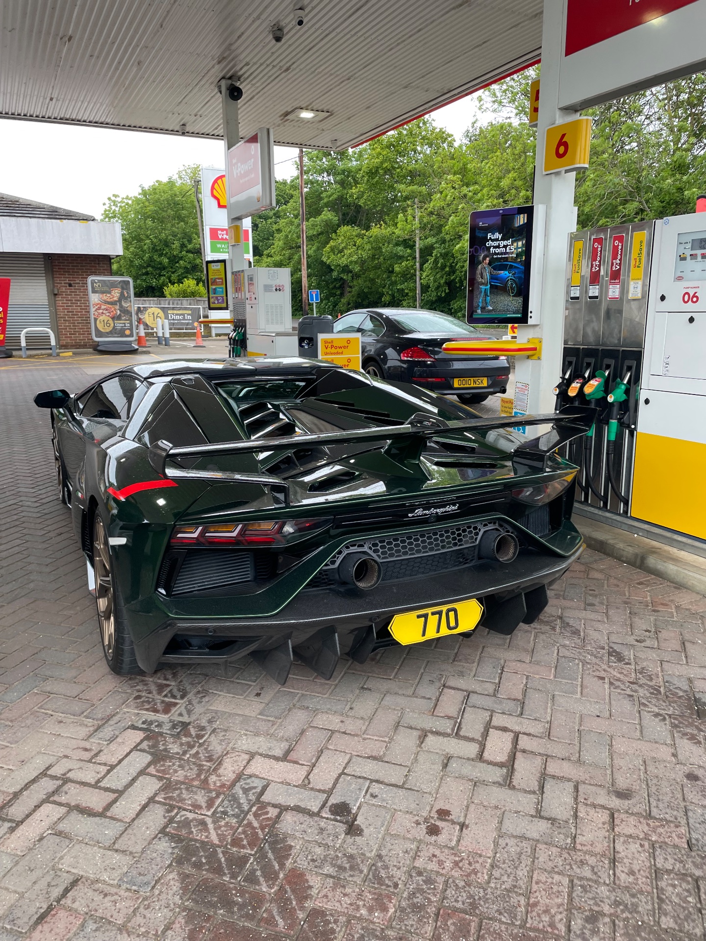 77 O private number plate on a Lamborghini Aventador, spotted in Sywell
