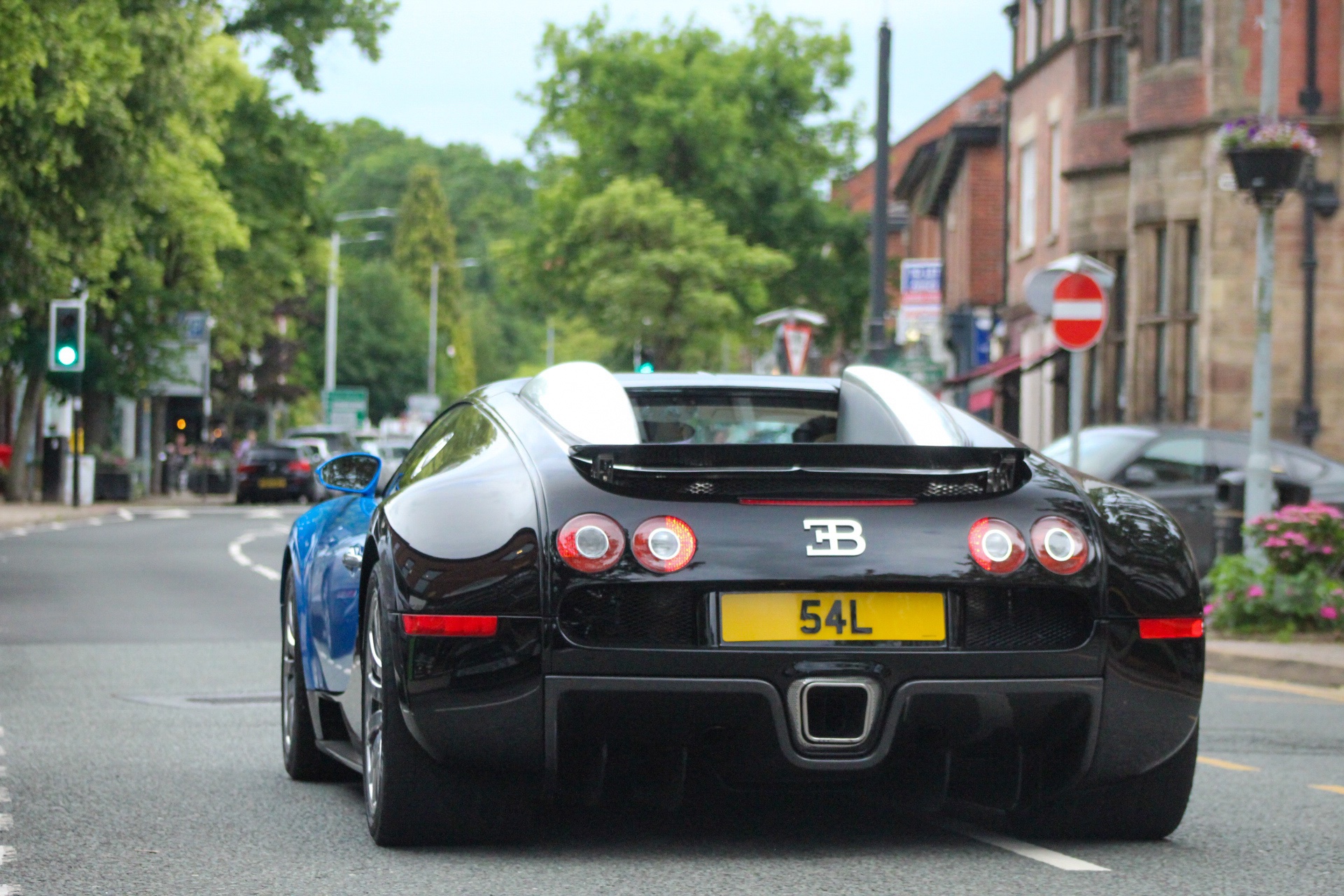54 L private number plate on a Bugatti Veyron, spotted in Alderley Edge