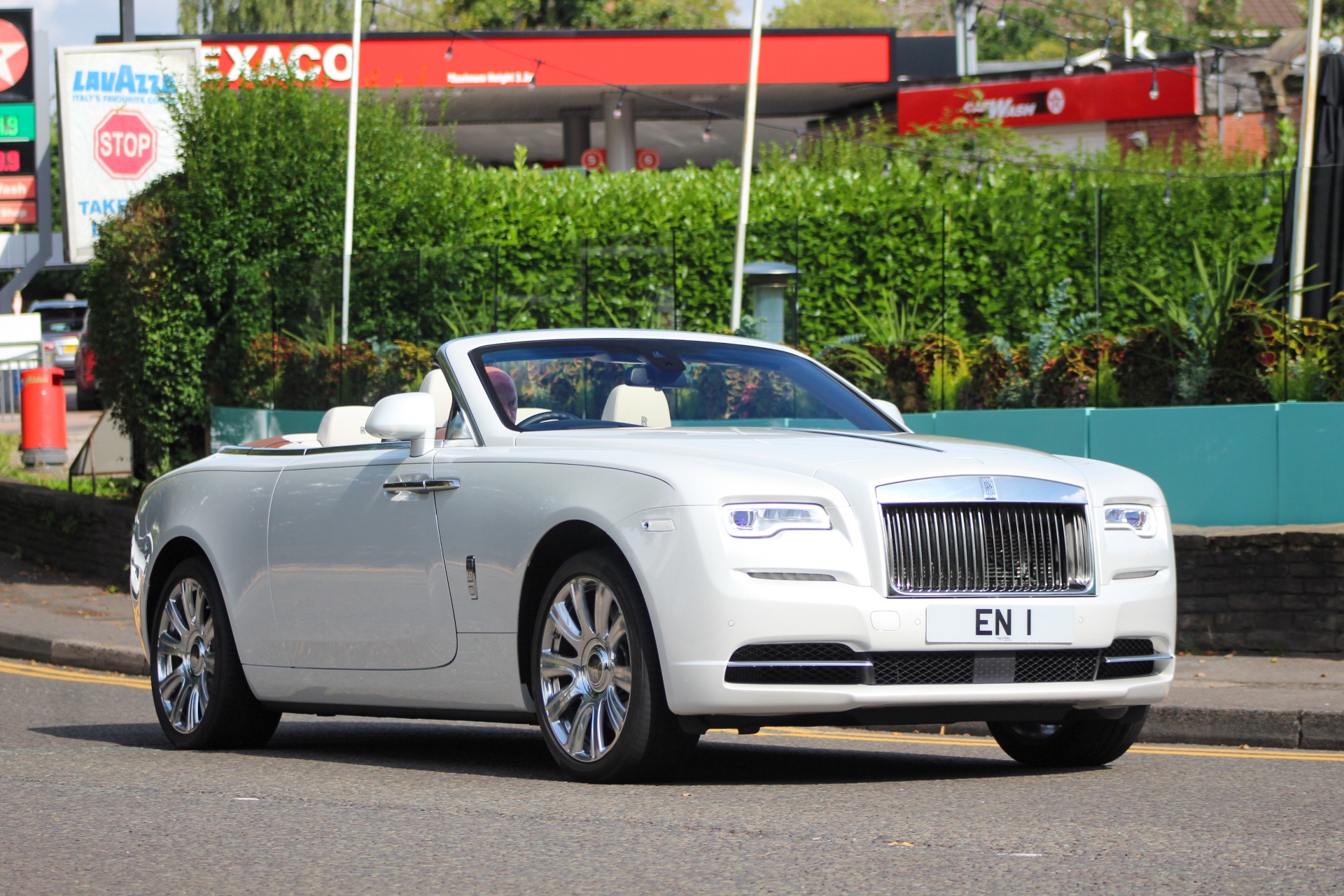 EN 1 private number plate on a Rolls-Royce Dawn, spotted in Alderley Edge