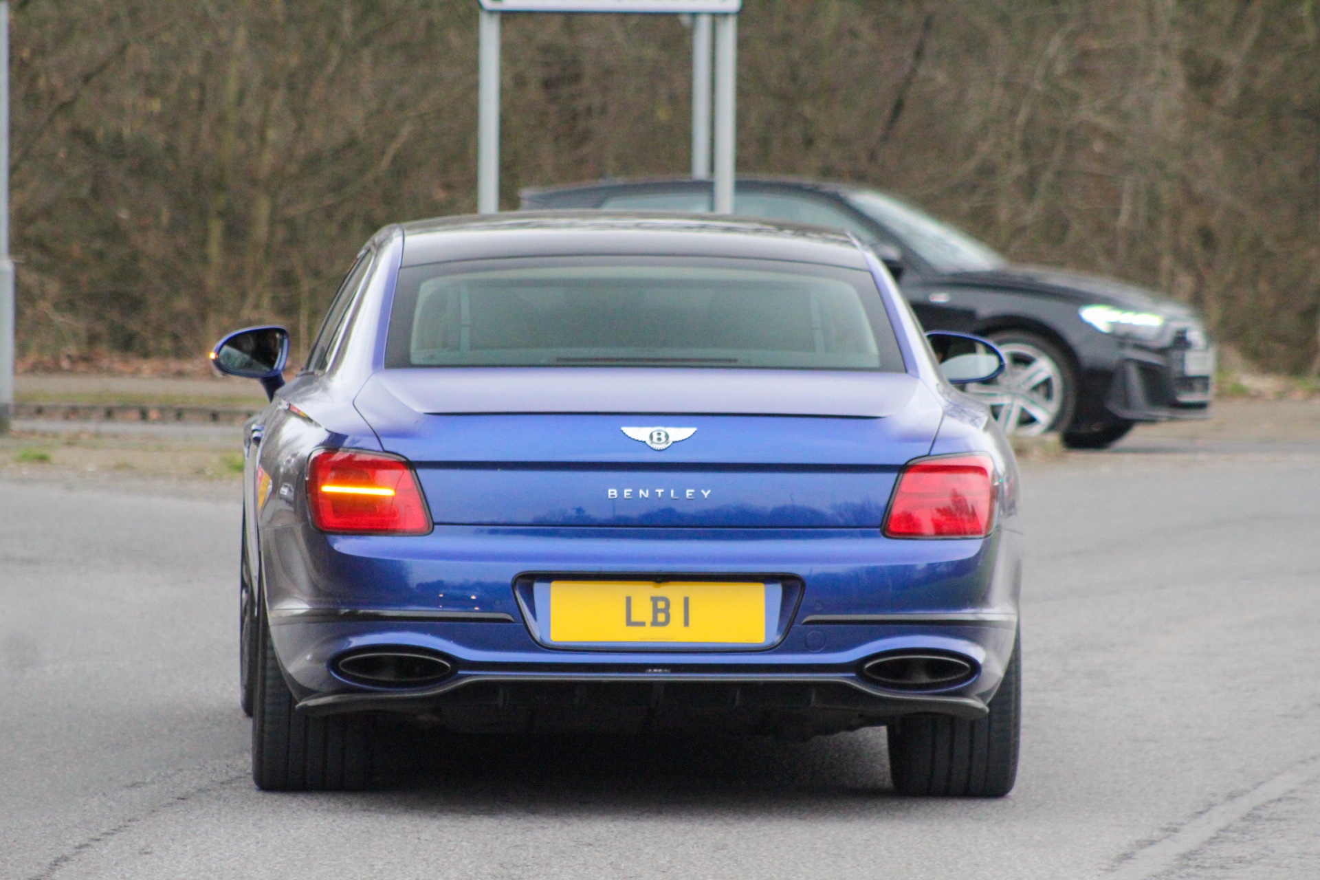 LB 1 private number plate on a Bentley Flying Spur, spotted in Alderley Edge