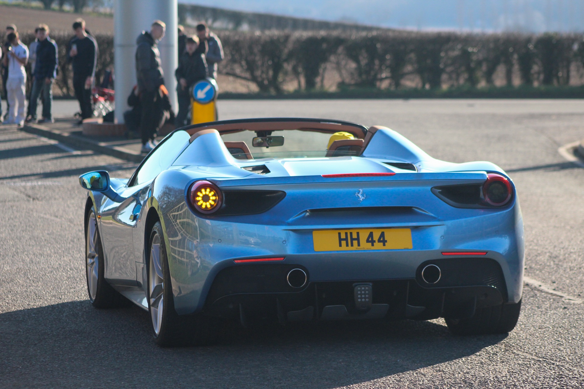 HH 44 spotted on Ferrari 488