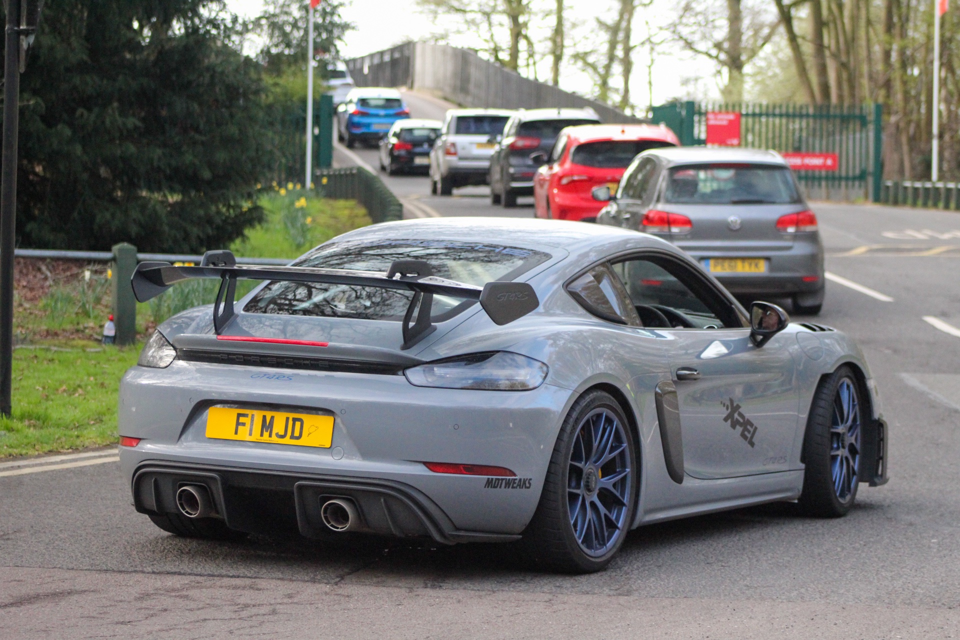 F1 MJD spotted on Porsche Cayman GT4 RS