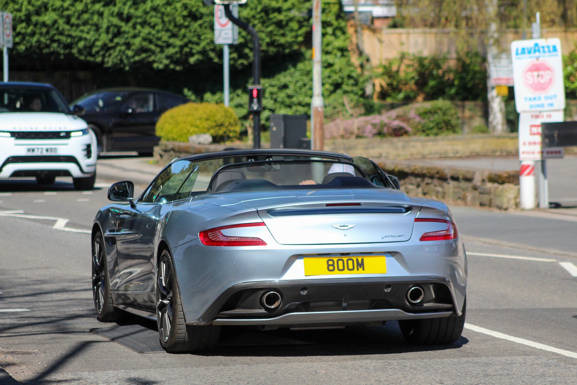 800 M spotted on Aston Martin Vanquish