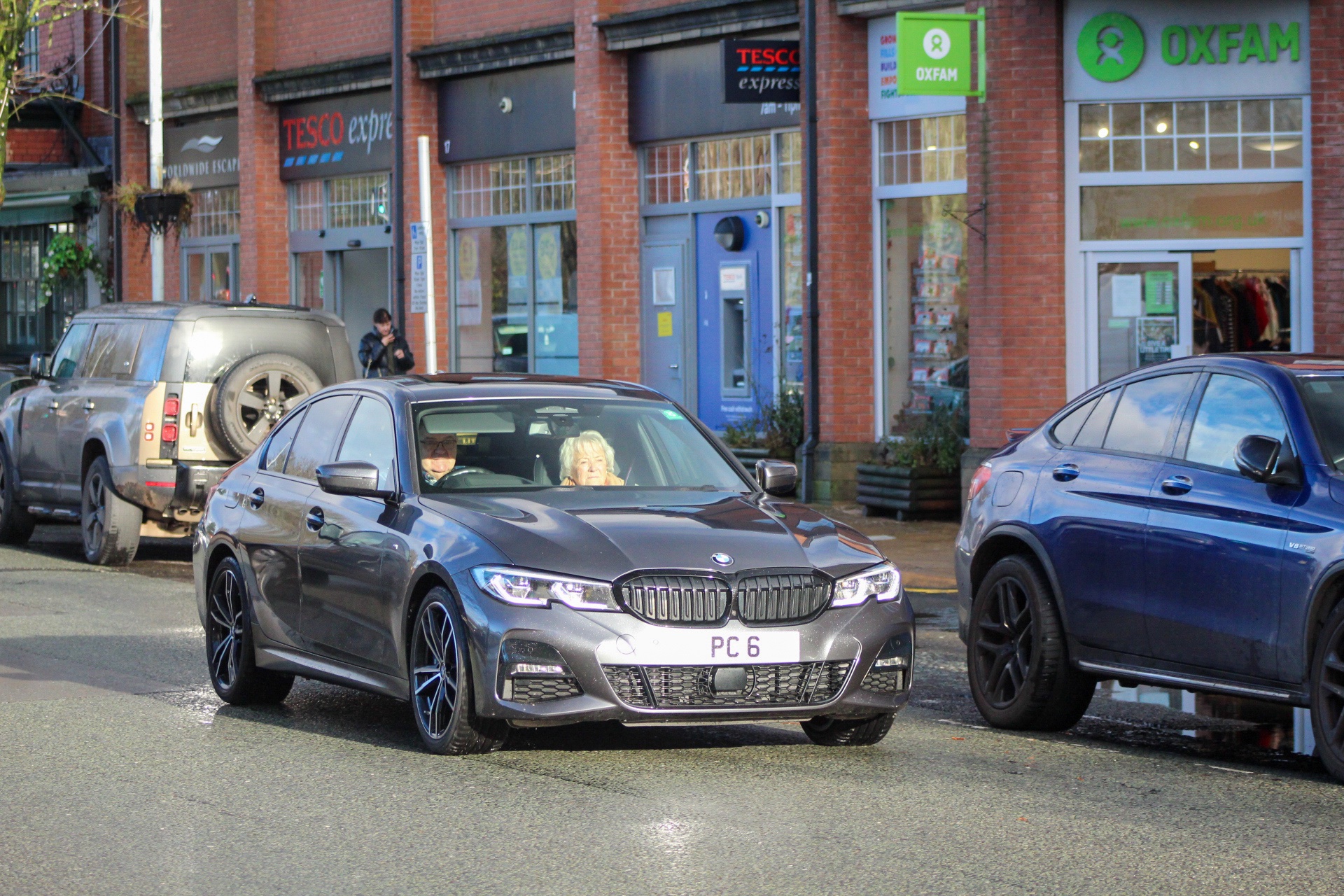PC 6 private number plate on a BMW 3 Series, spotted in Alderley Edge
