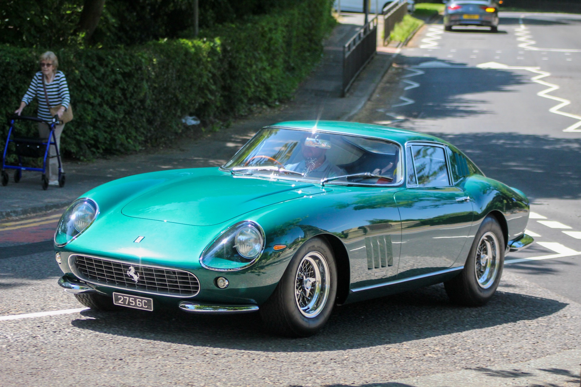 2756 C private number plate on a Ferrari 275 GTB, spotted in Alderley Edge