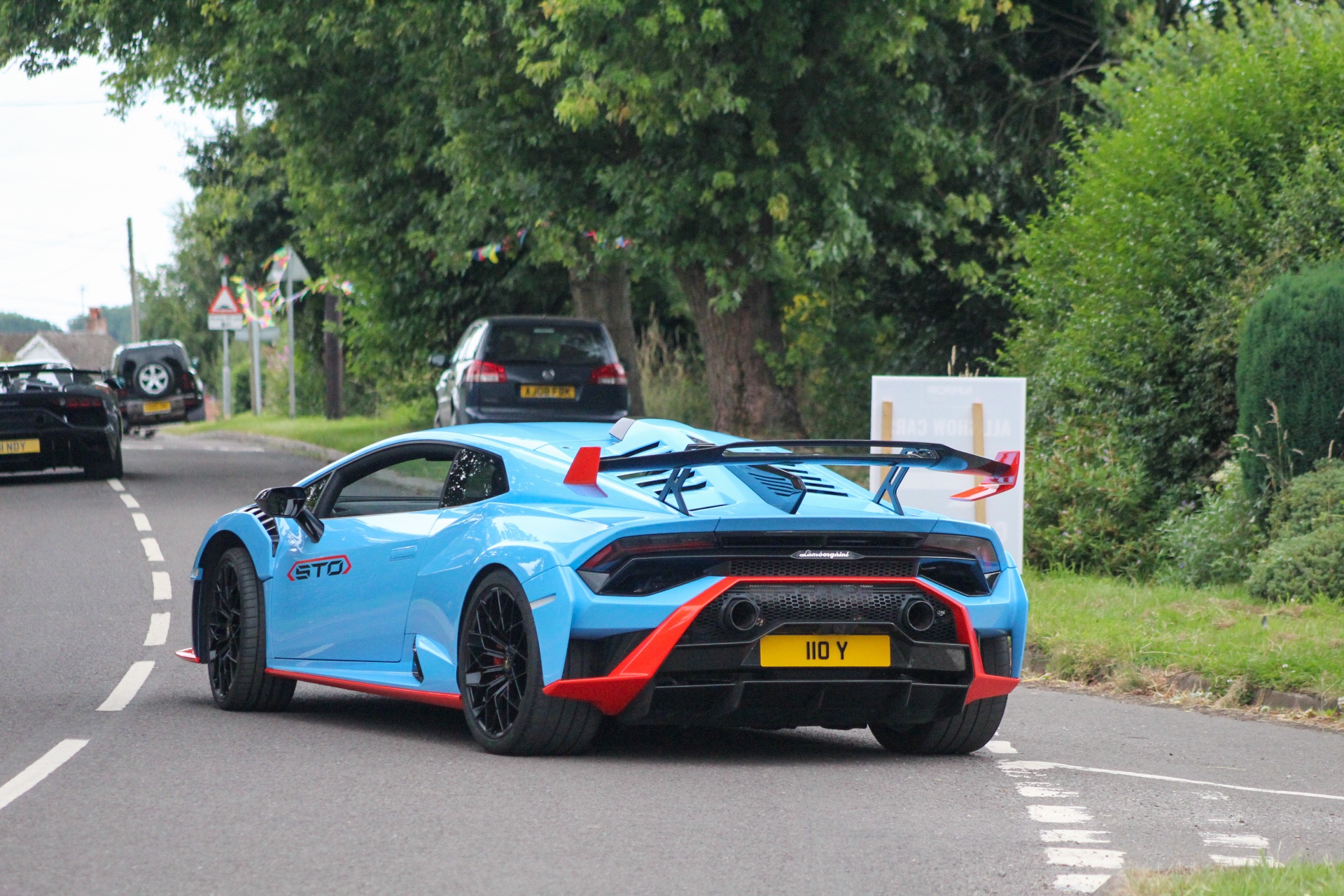 110 Y private number plate on a Lamborghini Huracan