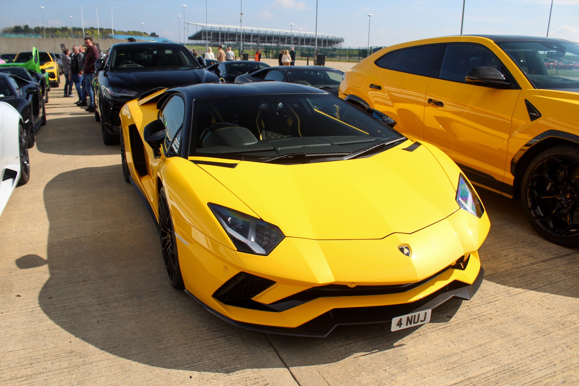 4 NUJ spotted on Lamborghini Aventador S