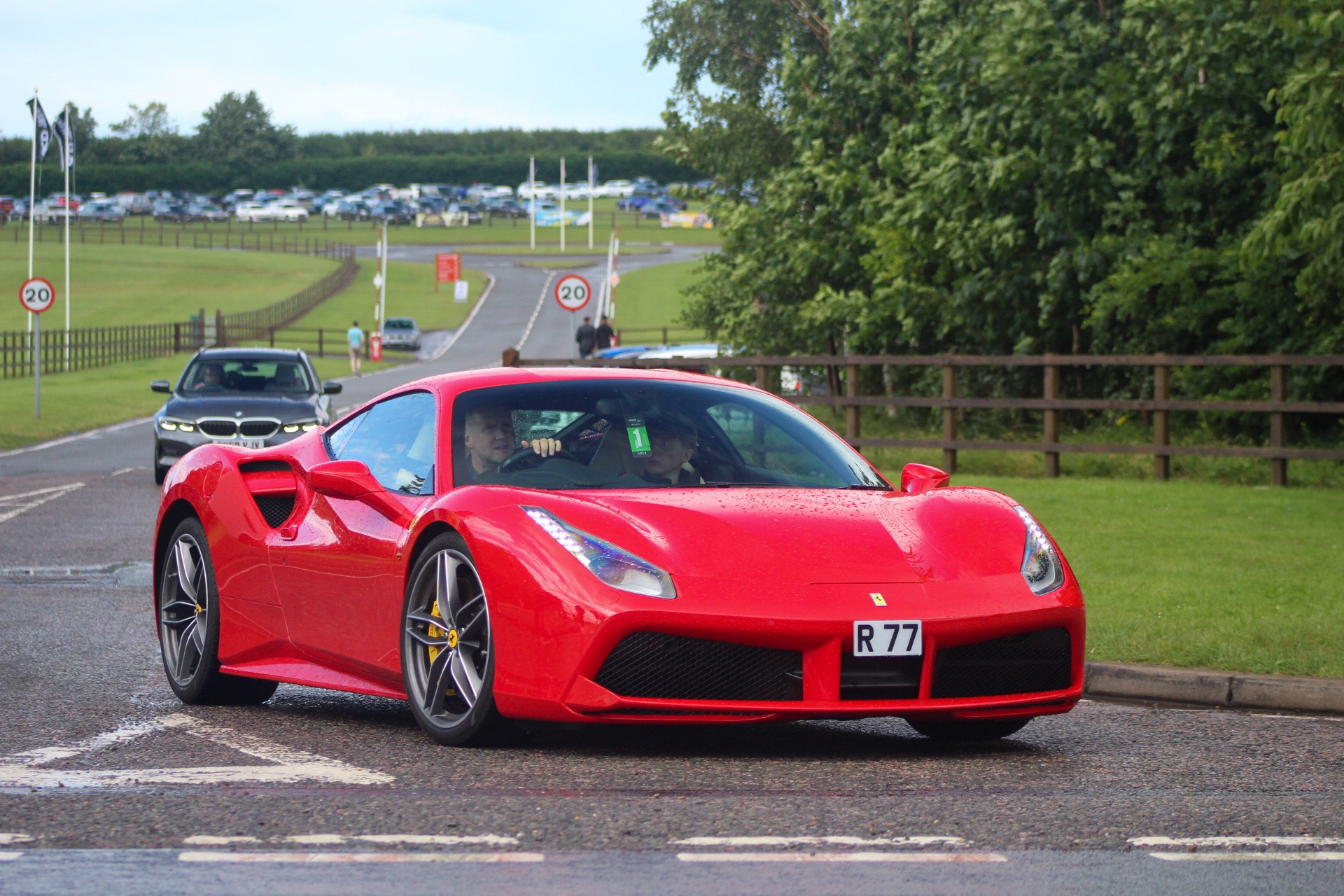 R 77 spotted on Ferrari 488