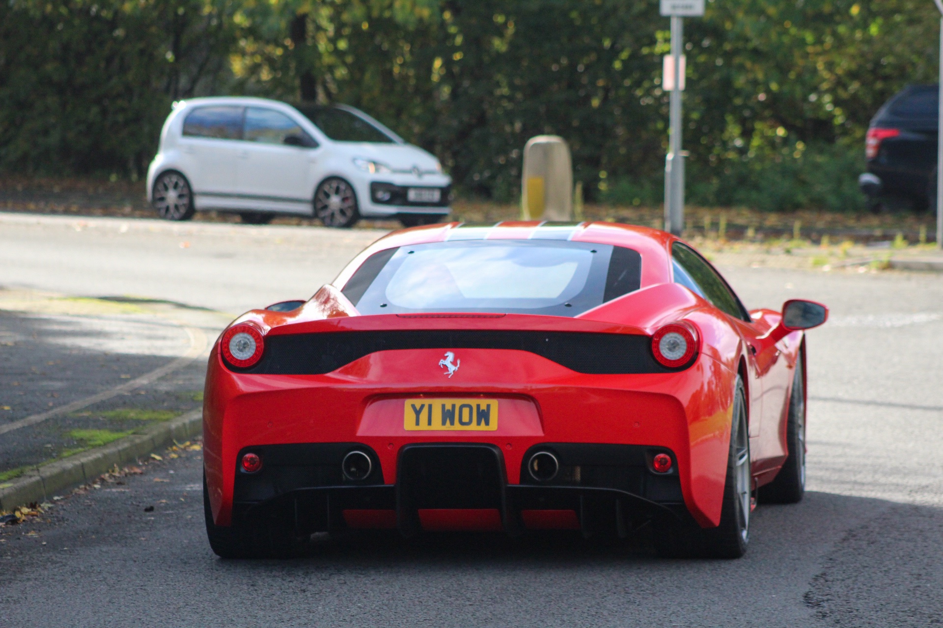 Y1 WOW spotted on Ferrari 458 Speciale