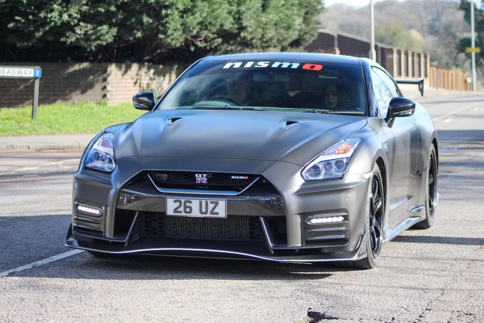 26 UZ private number plate on a Nissan GT-R, spotted in London