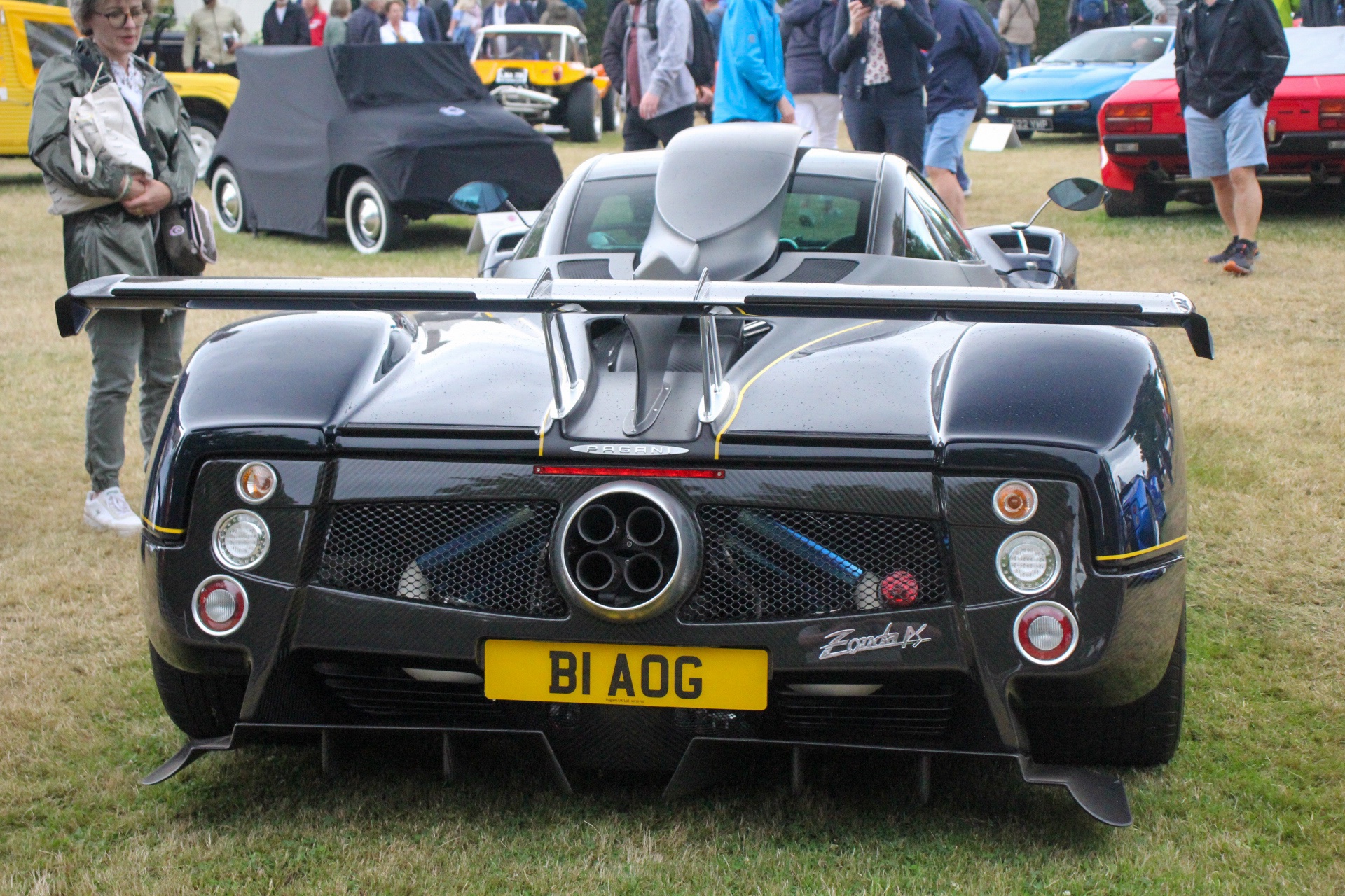 B1 AOG private number plate on a Pagani Zonda, spotted in Goodwood House