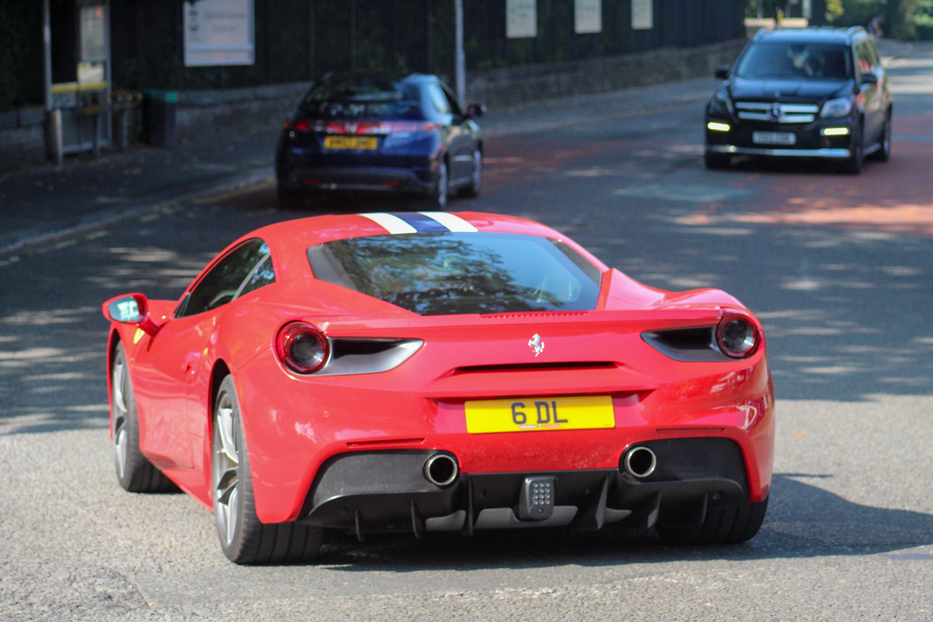 6 DL spotted on Ferrari 488