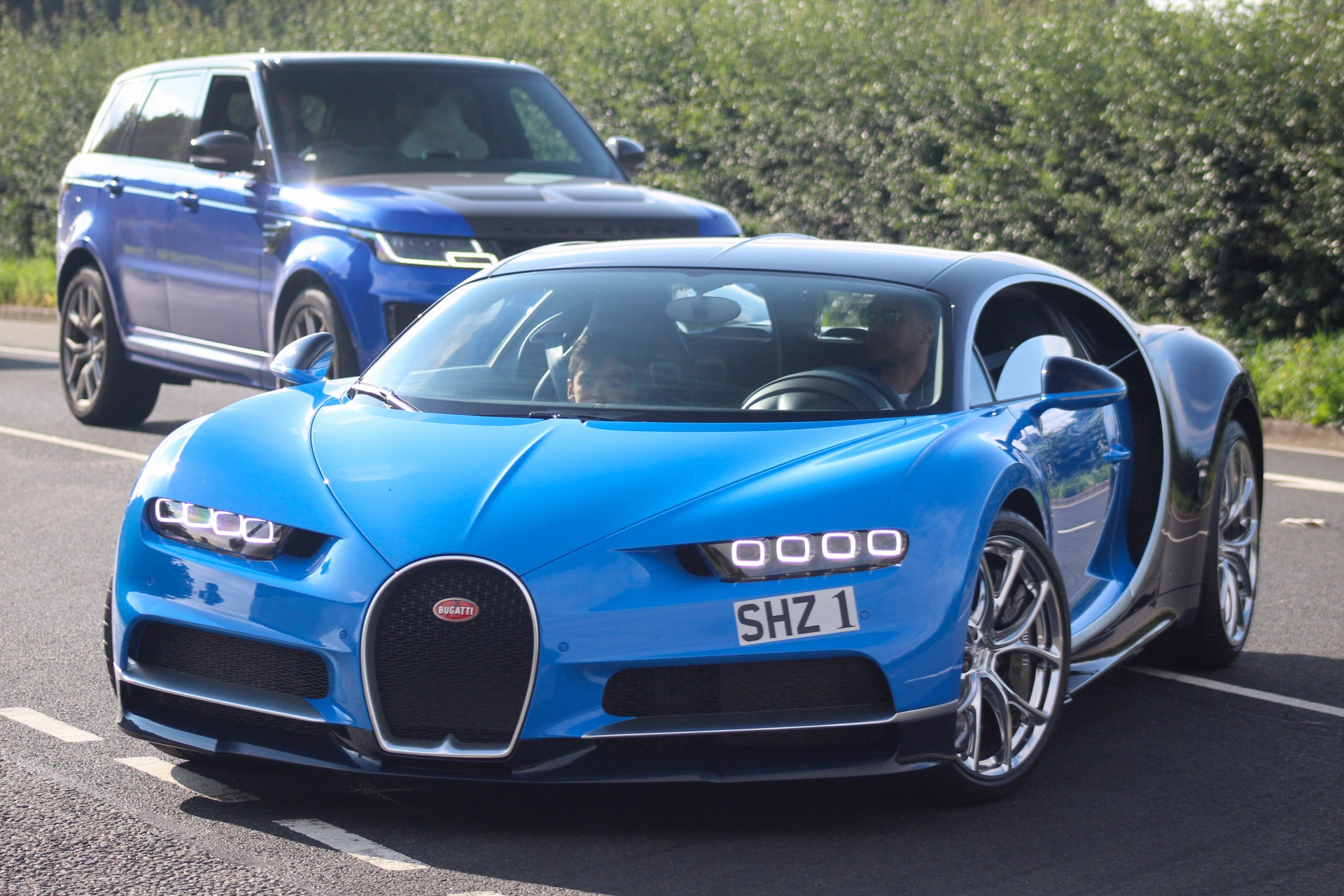 SHZ 1 spotted on Bugatti Chiron
