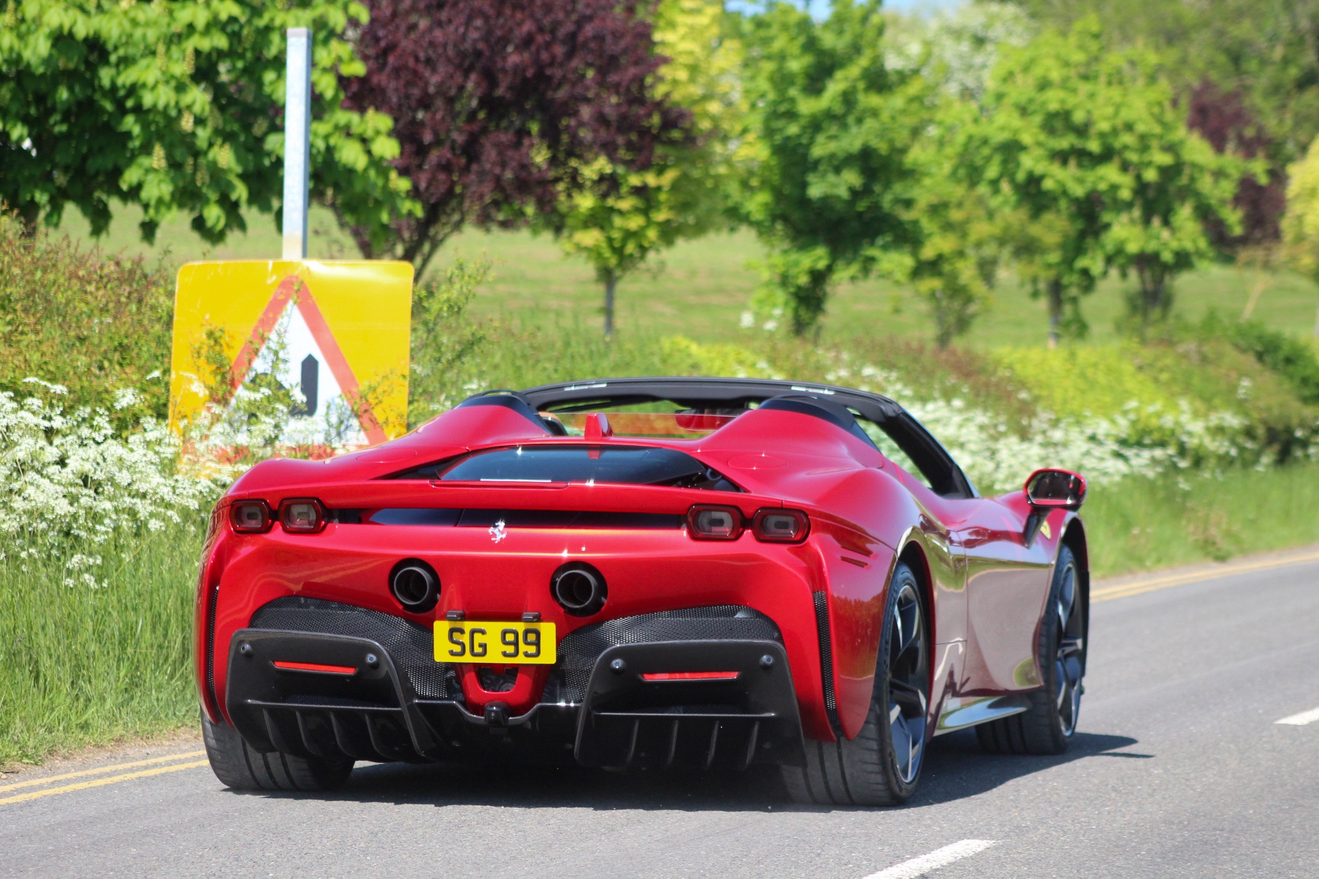 SG 99 spotted on Ferrari SF90 Spider