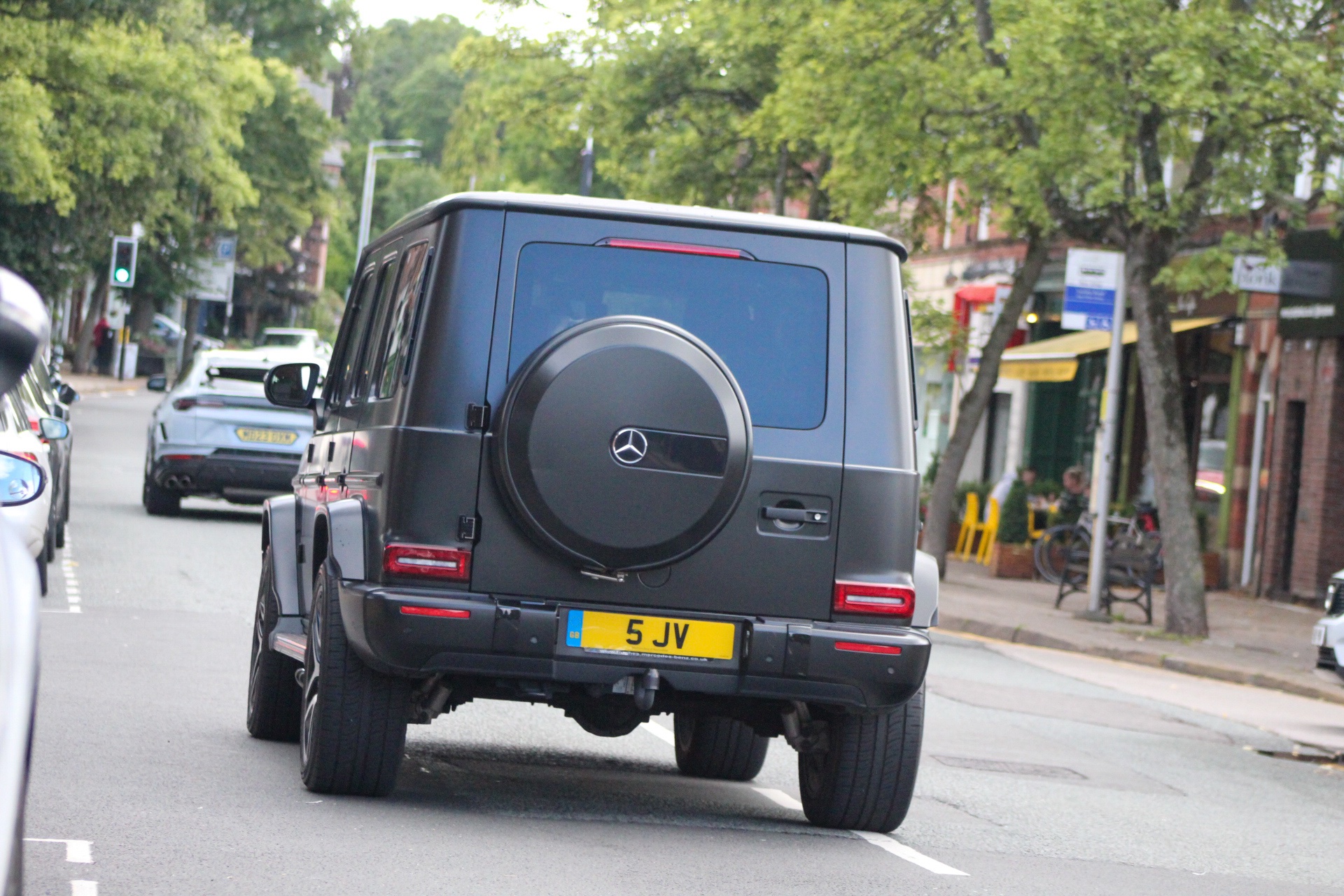 5 JV private number plate on a Mercedes-Benz G-Class, spotted in Alderley Edge