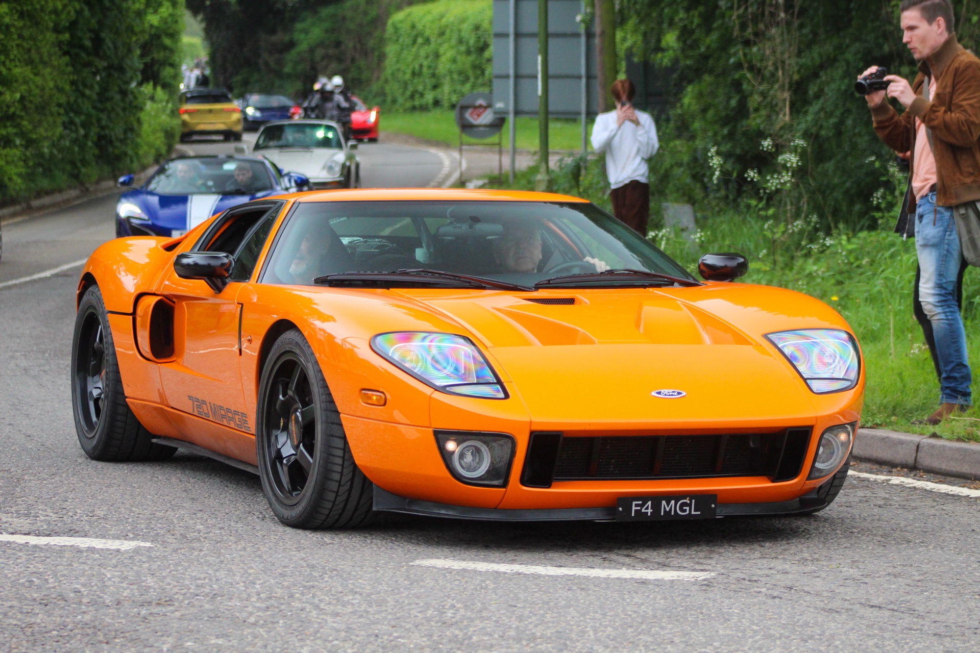 F4 MGL private number plate on a Ford GT, spotted in Goodwood Motor Circuit