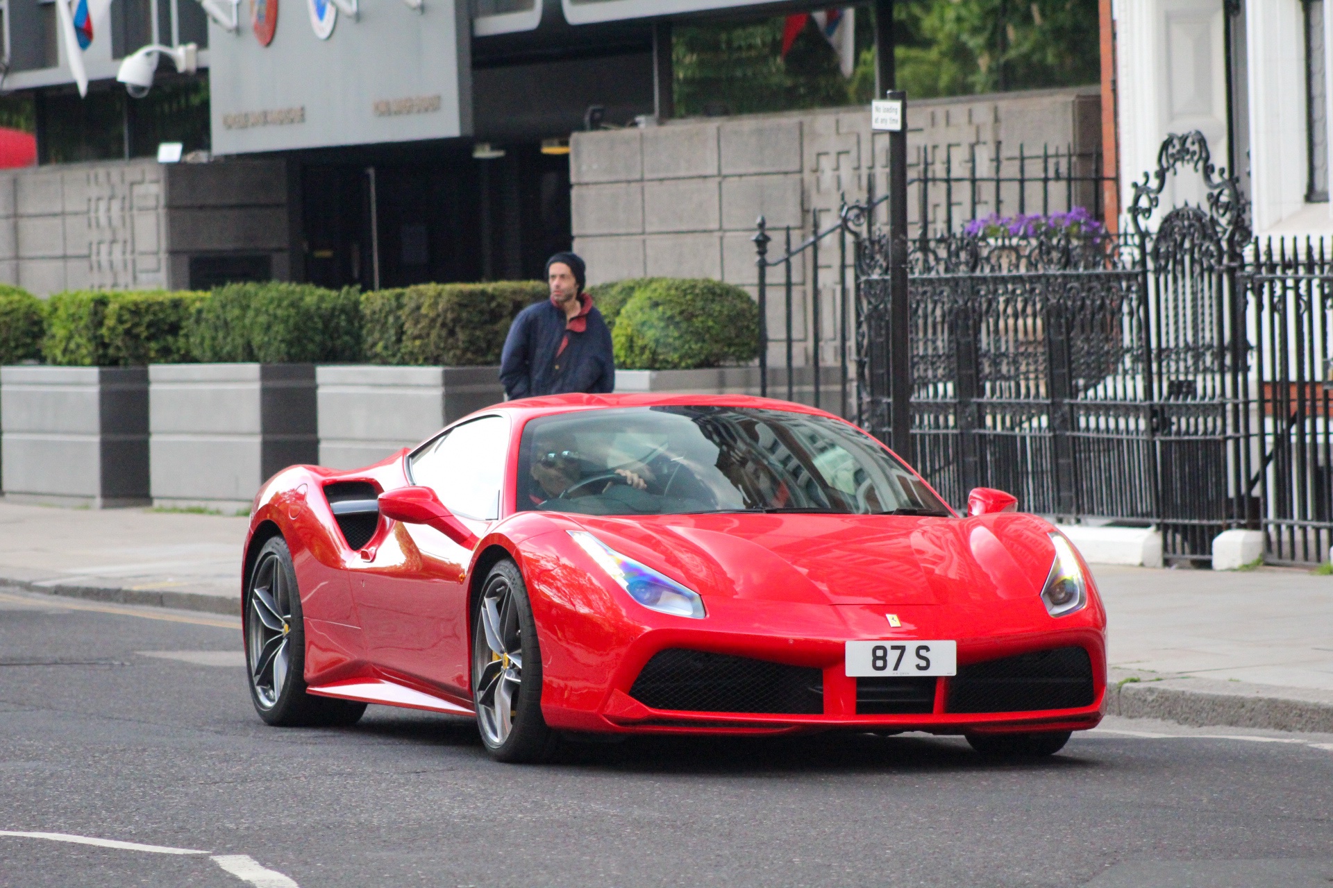 87 S spotted on Ferrari 488
