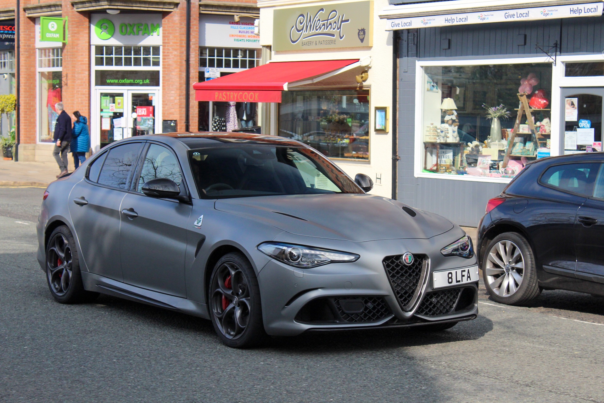 8 LFA spotted on Alfa Romeo Giulia Quadrifoglio