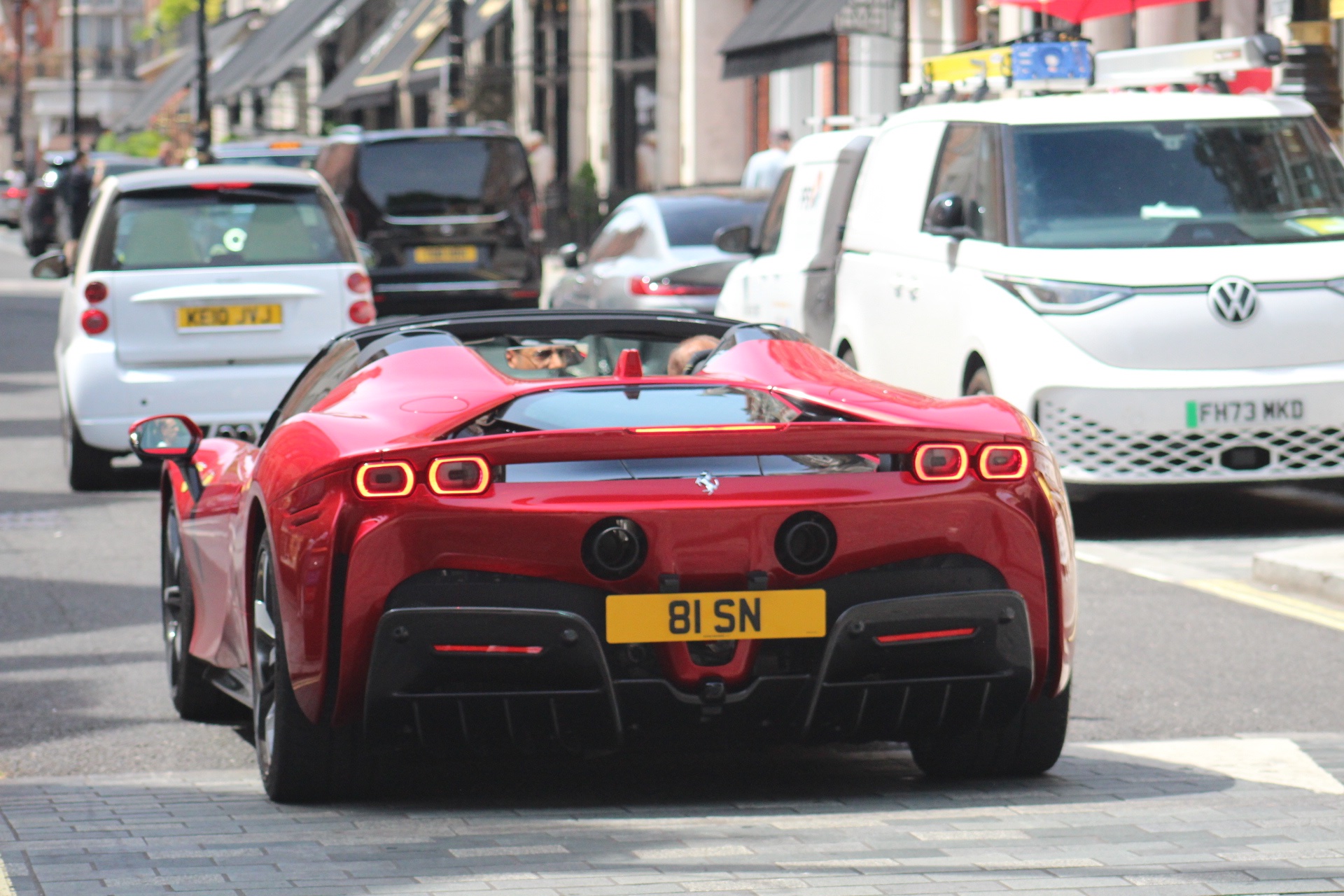 81 SN spotted on Ferrari SF90