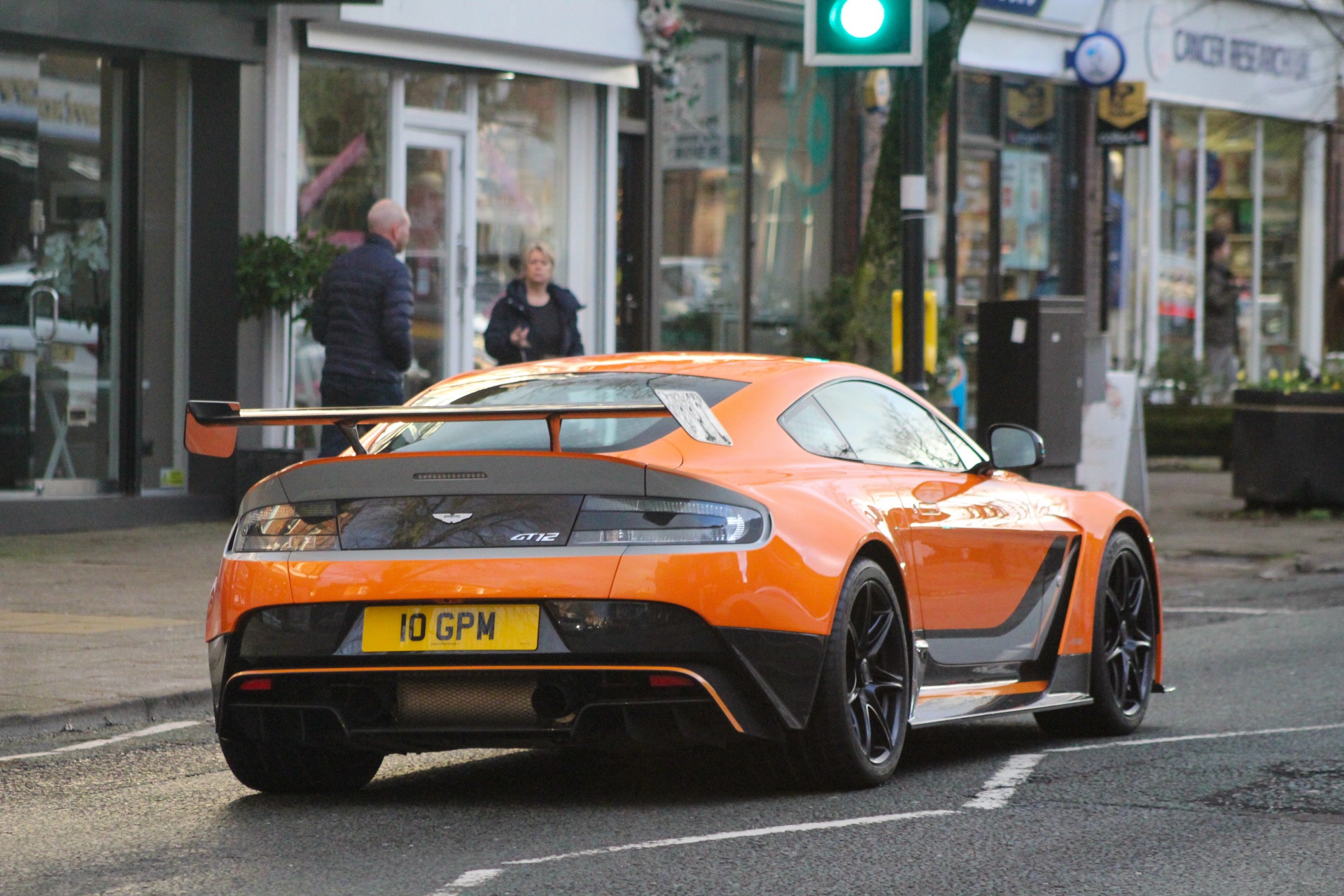 10 GPM private number plate on a Aston Martin GT12, spotted in Alderley Edge